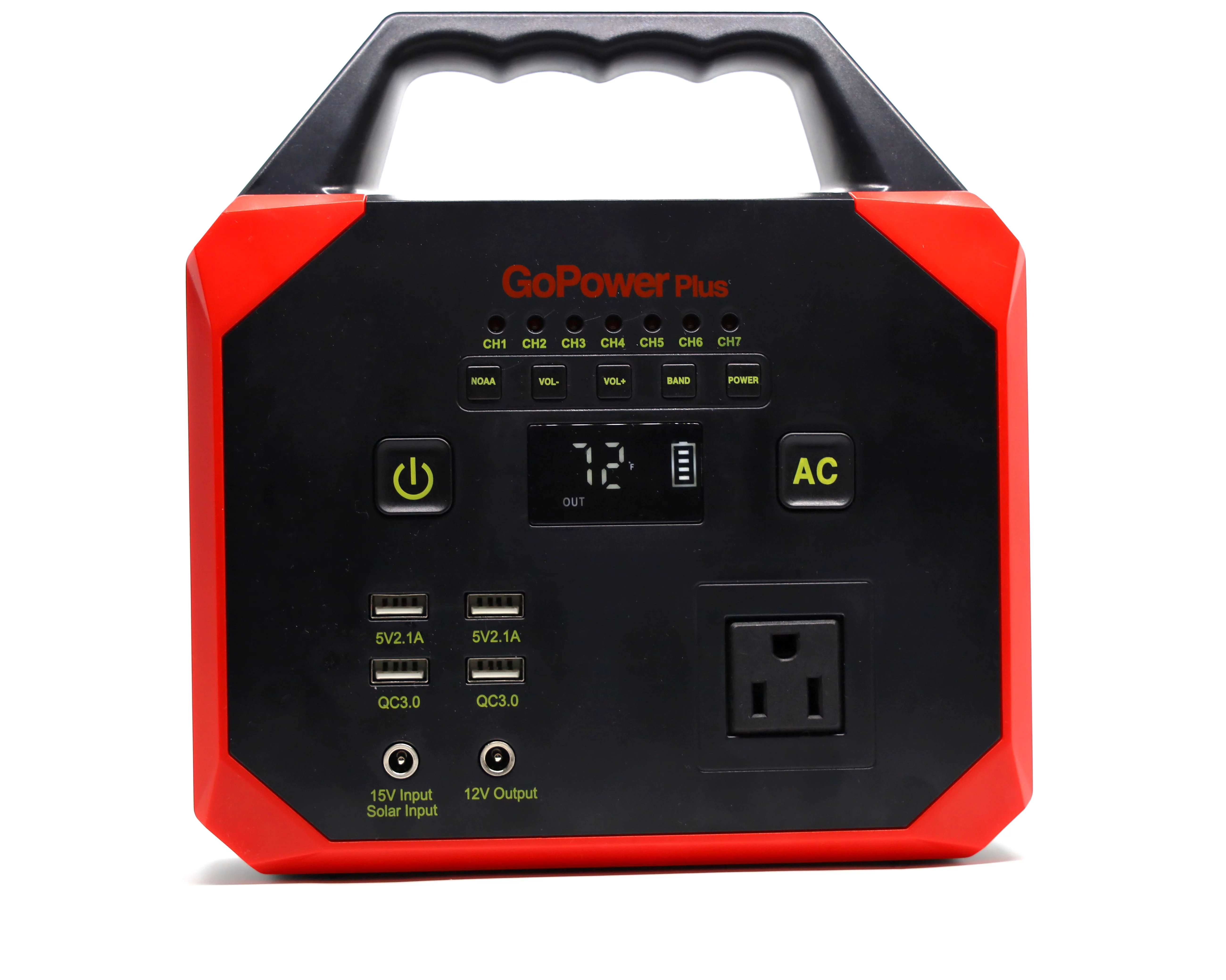 GoPower Plus 45000 mAh Emergency Power Station, 1 AC outlet, 2 USB Charging Ports, 2 USB 3.0 Quick Charge Ports