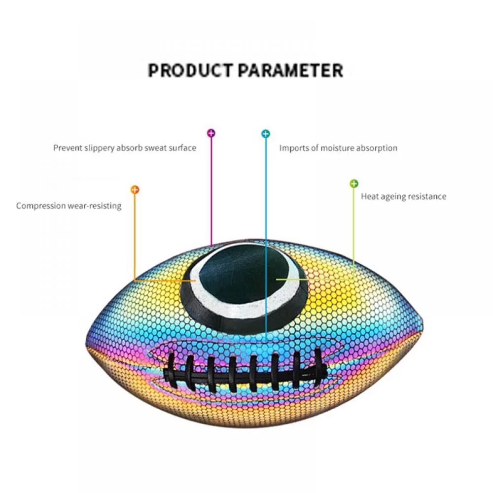 Football Luminous Light Up Reflective Football for Night Games & Training, Glowing in The Dark, Great American Football Toy Gifts for Boys, Kids, Men