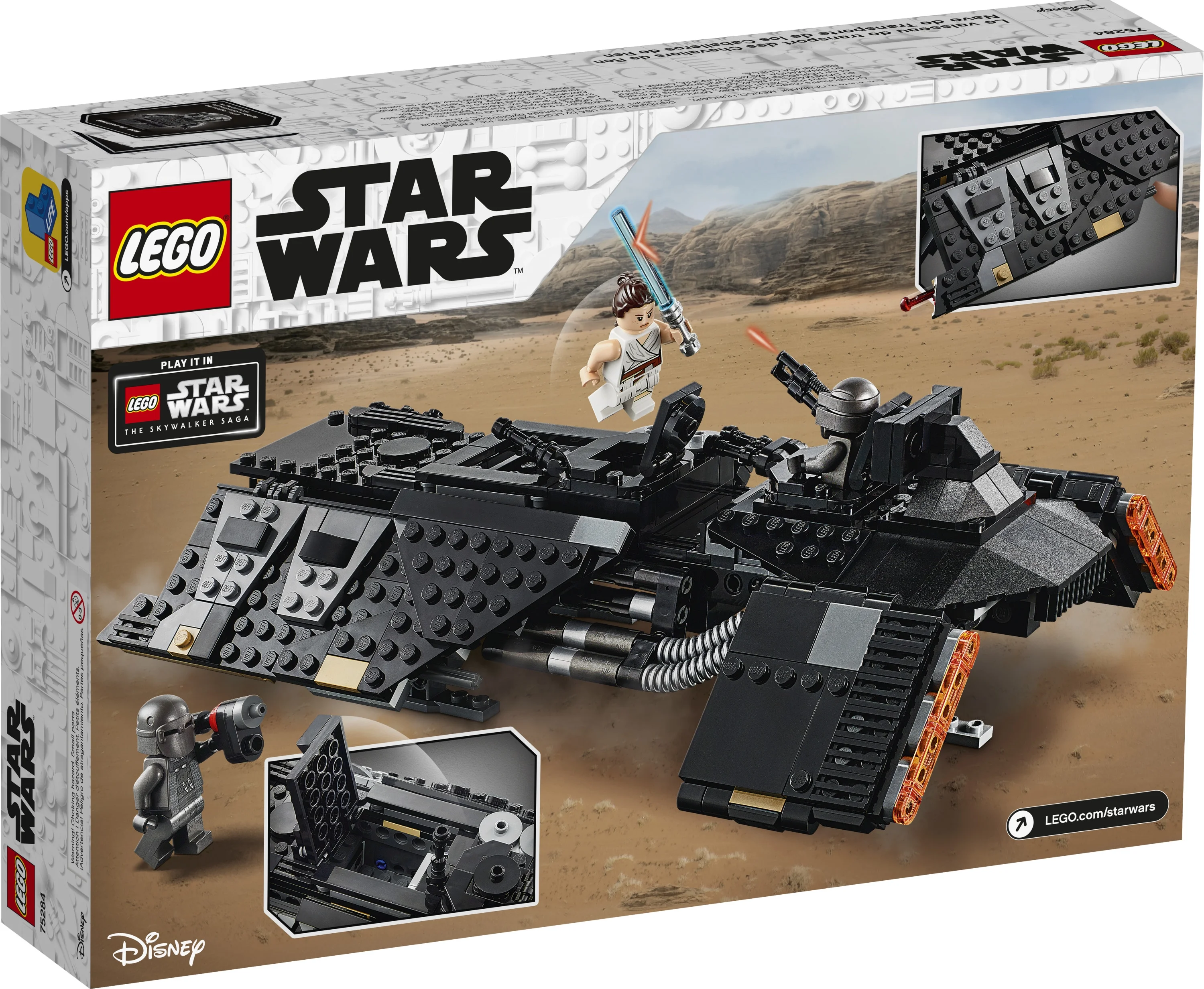 LEGO Star Wars: The Rise of Skywalker Knights of Ren Transport Ship 75284 Spacecraft Building Toy for Creative Play (595 Pieces)