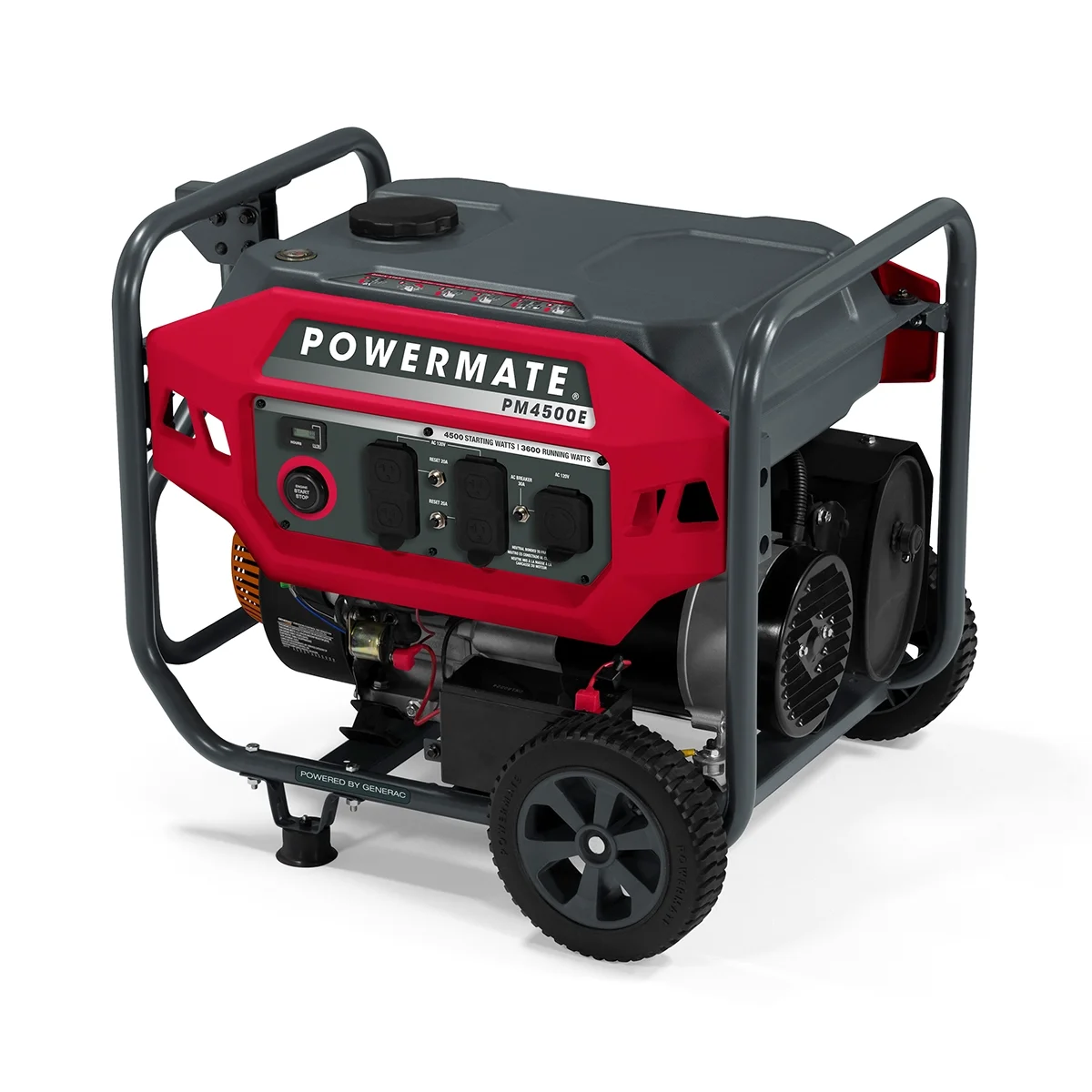 Powermate PM4500E 4500 Watt Electric Start Gas Powered Portable Generator – 49ST/CSA