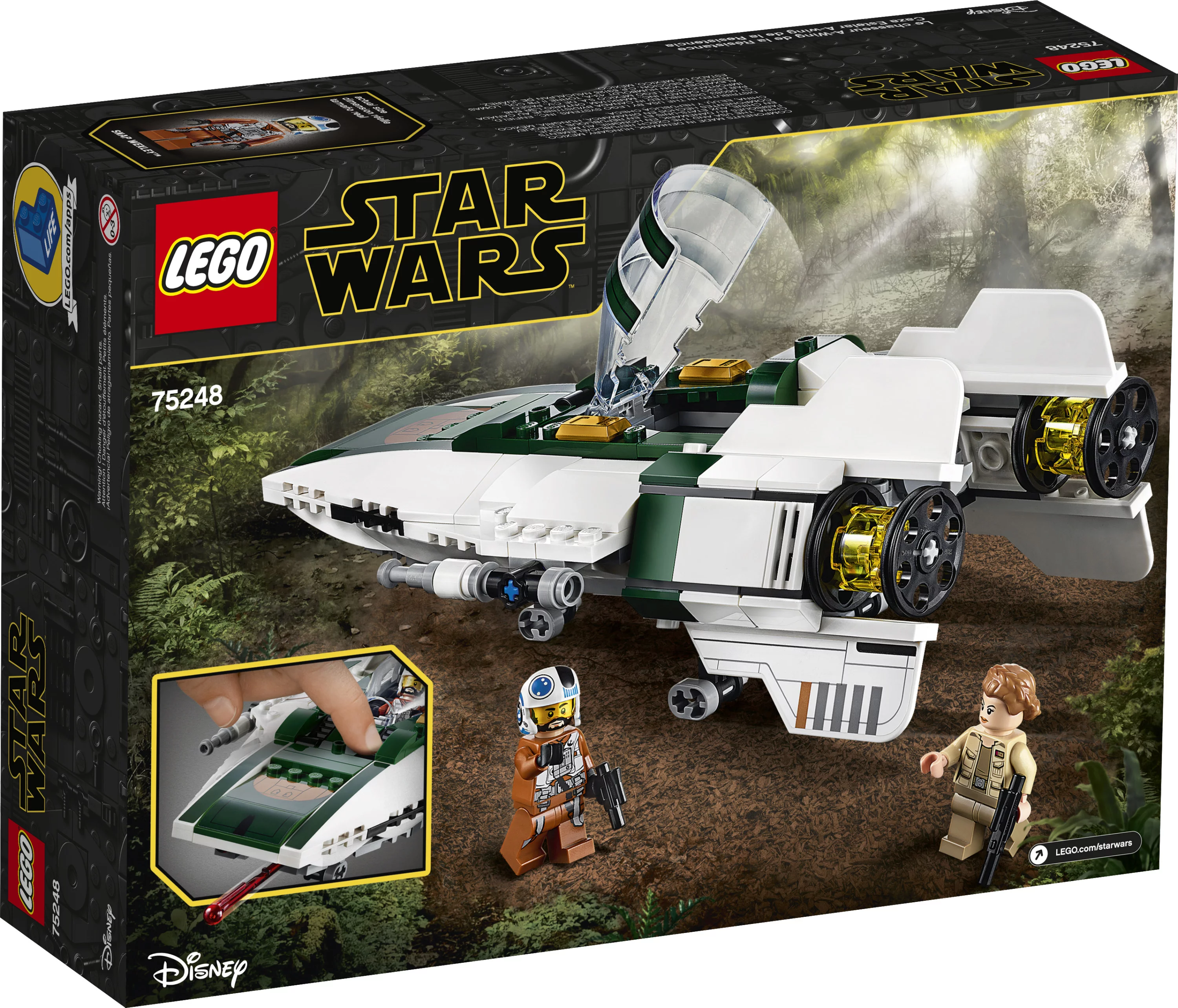 LEGO Star Wars: The Rise of Skywalker Resistance A-Wing Starfighter 75248 Advanced Collectible Starship Model Set (269 Pieces)