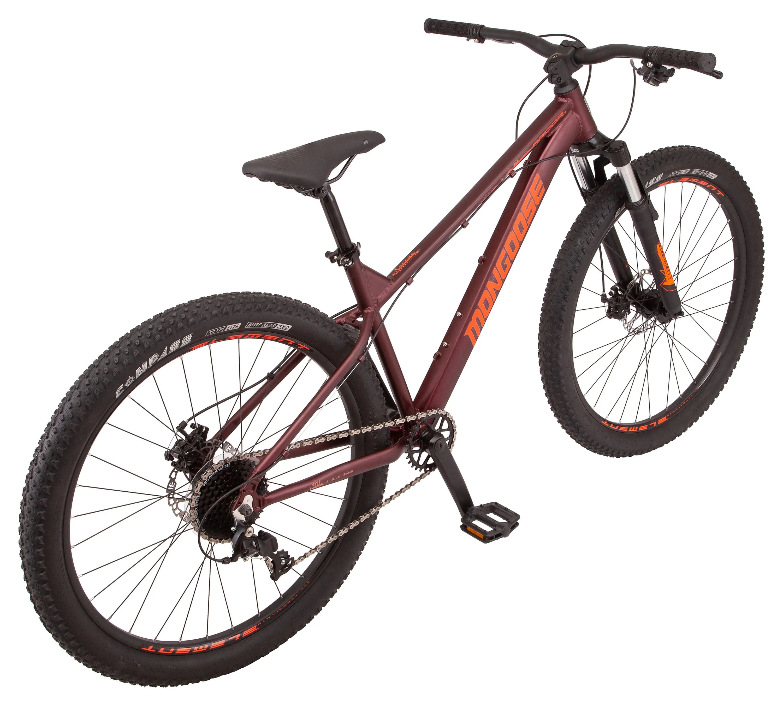 Mongoose 27.5″ Ardor Mountain Bike, 7 Speeds, Maroon