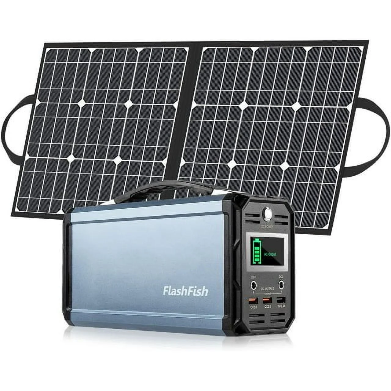 Flashfish 300W Power Station, 110V 222Wh Battery Portable Generatorfor Camping Travel Emergency CPAP