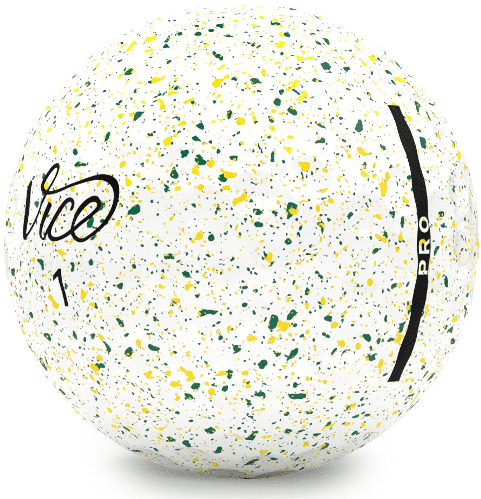 Vice Golf Pro Drip Yellow and Green Golf Balls, 1 Dozen