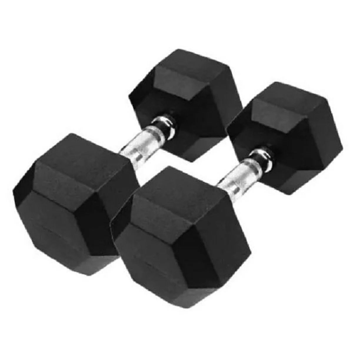 HAJEX Rubber Hex Dumbbells 30 LB, Pair