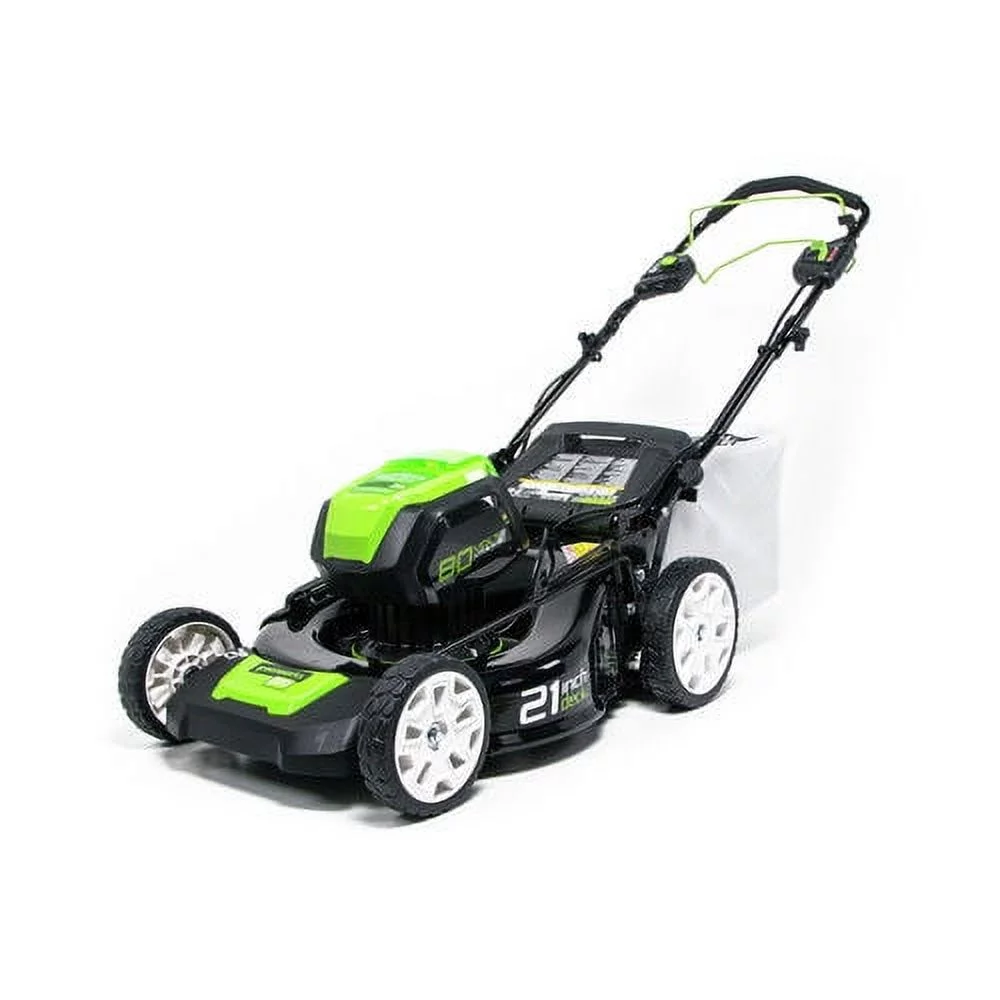 Greenworks 21″ 80 Volt Battery Powered Self-Propelled Walk-Behind Mower