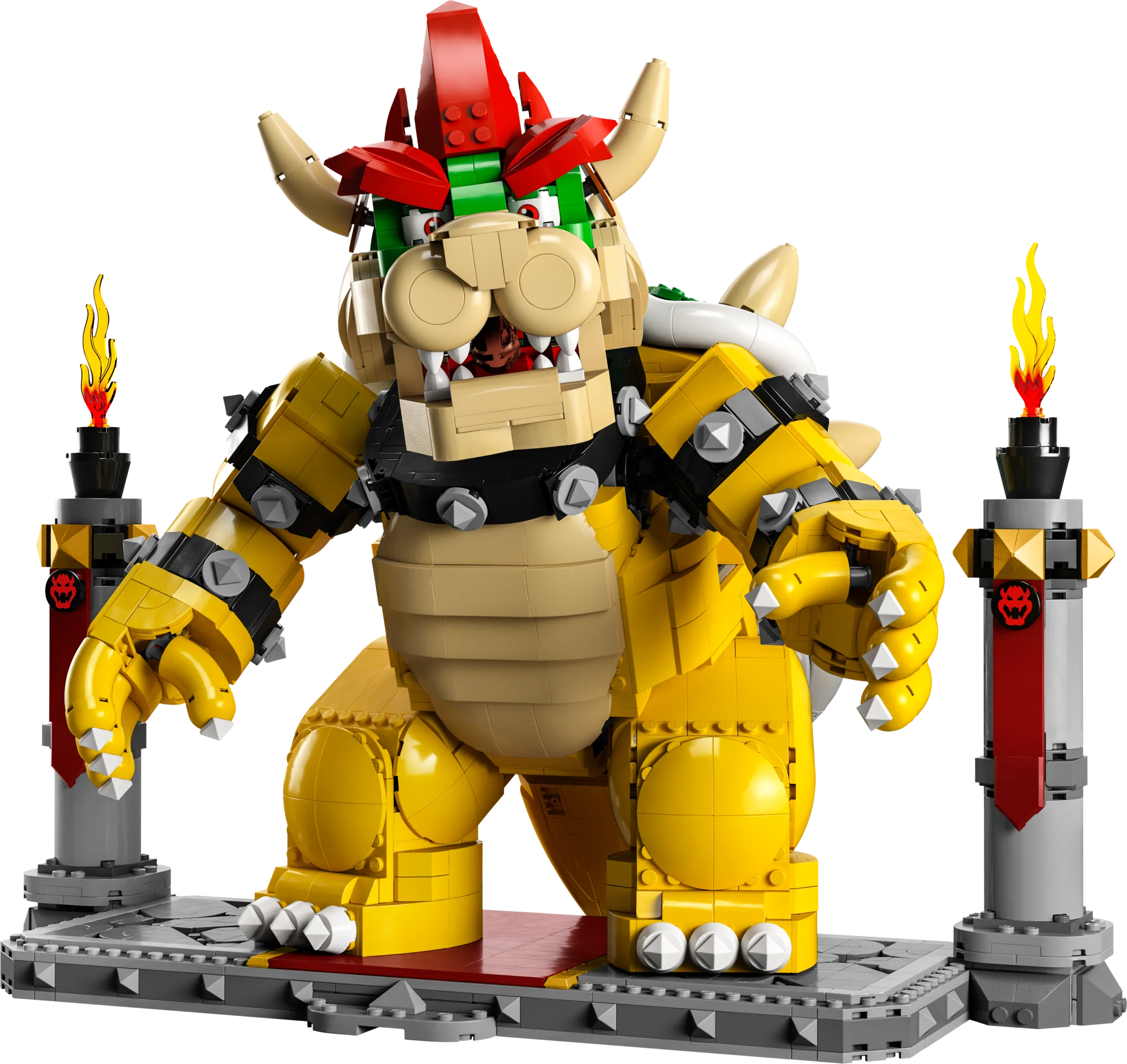 LEGO Super Mario The Mighty Bowser, 3D Build and Display Kit, Collectible Posable Character Figure with Battle Platform, Video Game Toy Idea for Fans of Super Mario Bros, 71411