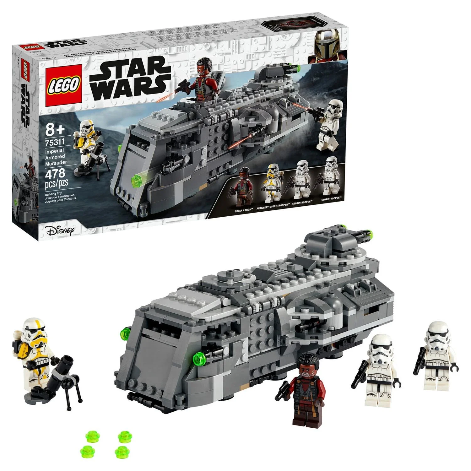 LEGO Star Wars: The Mandalorian Imperial Armored Marauder 75311 Building Toy for Kids (478 Pieces)