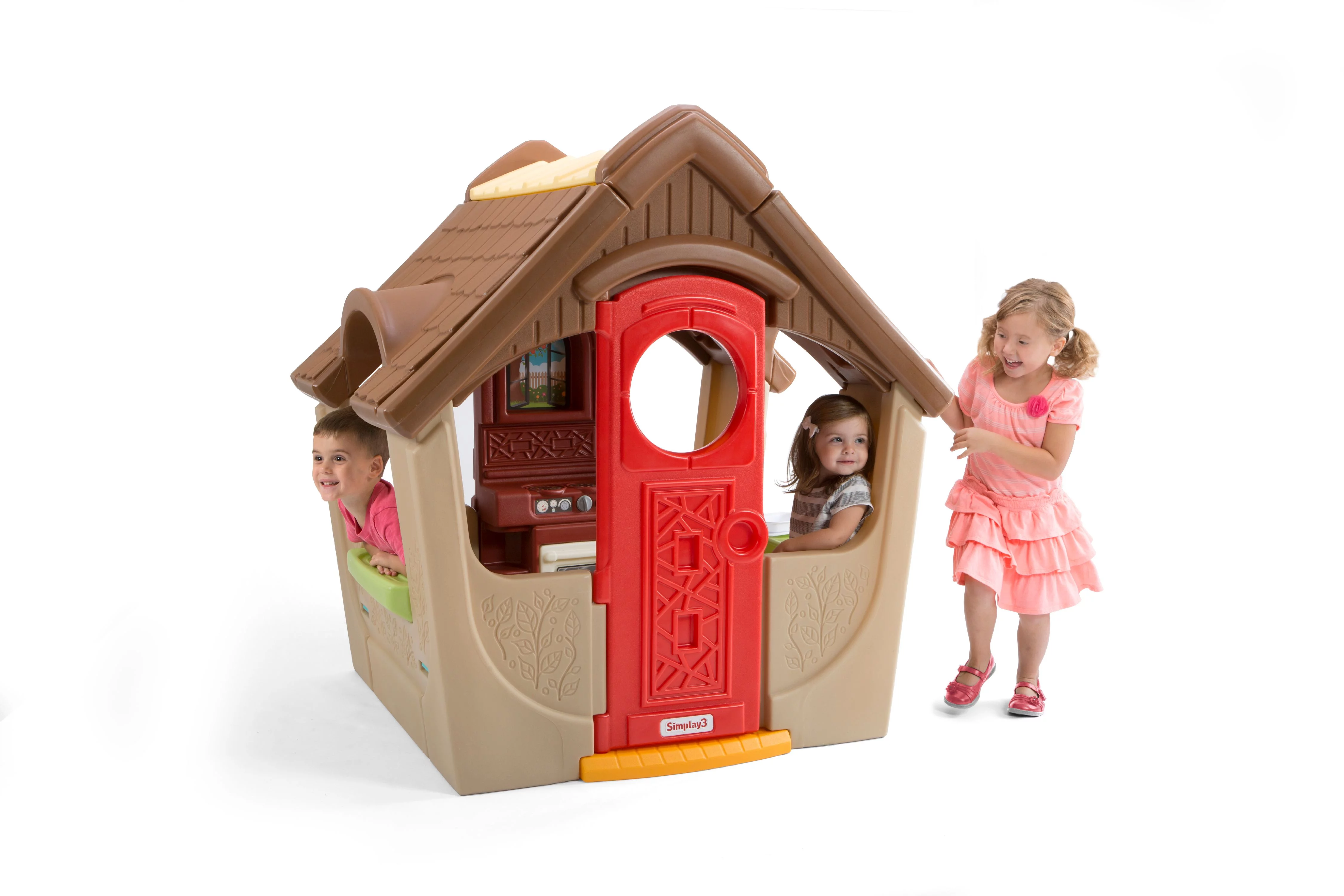 Simplay3 Garden View Cottage for Toddlers, Includes Kitchen and Fireplace