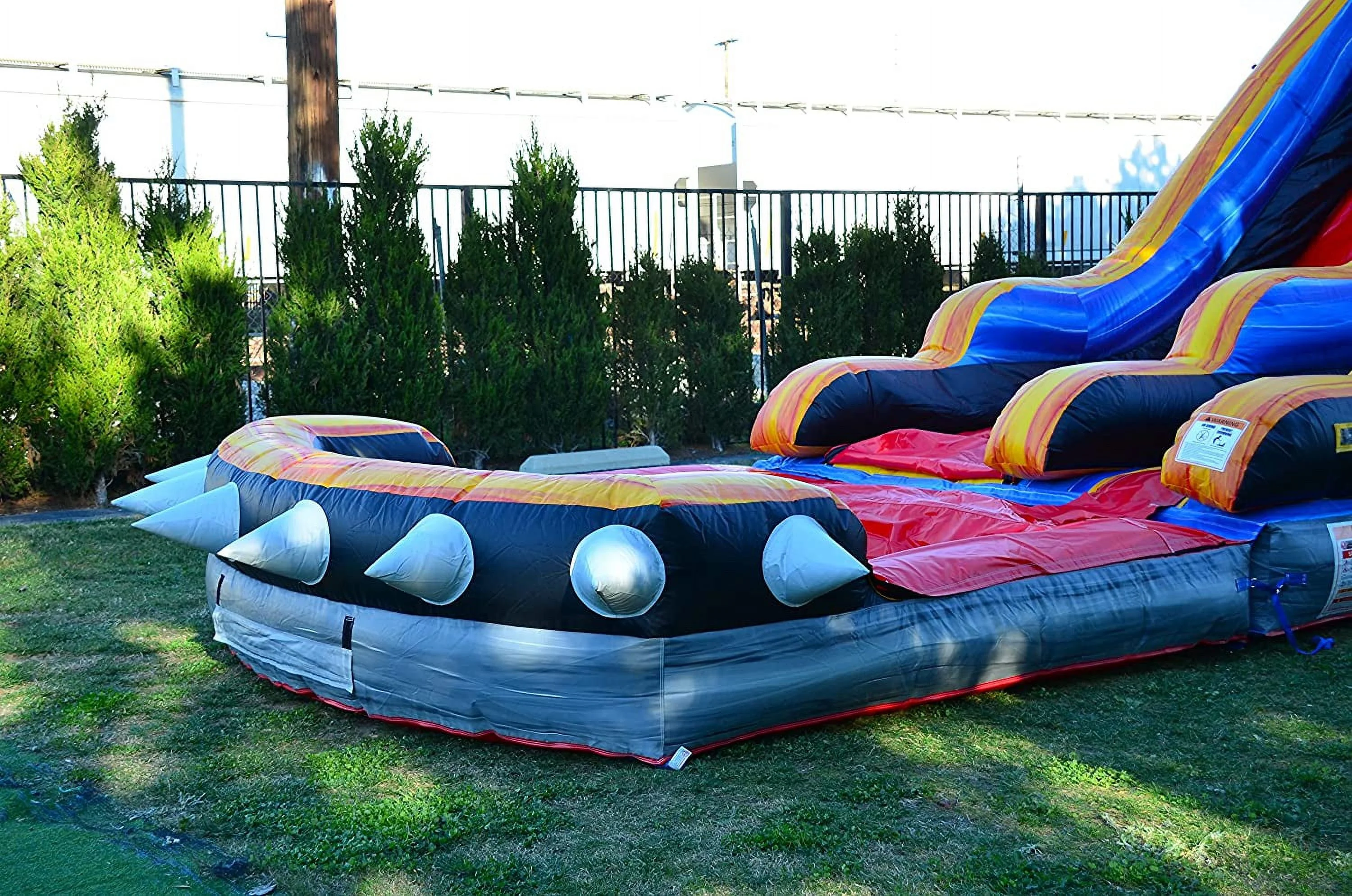 JumpOrange Rocker Commercial Grade Water Slide Inflatable for Kids and Adults (with Blower and Pool)