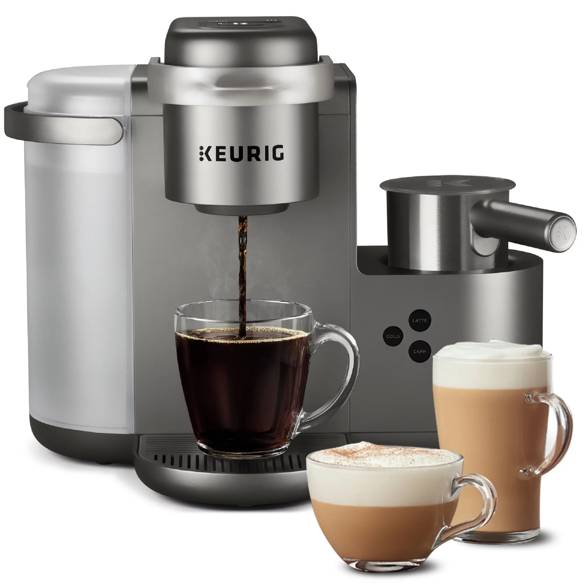 Keurig K-Cafe Special Edition Single Serve K-Cup Pod Coffee, Latte And Cappuccino Maker, Nickel