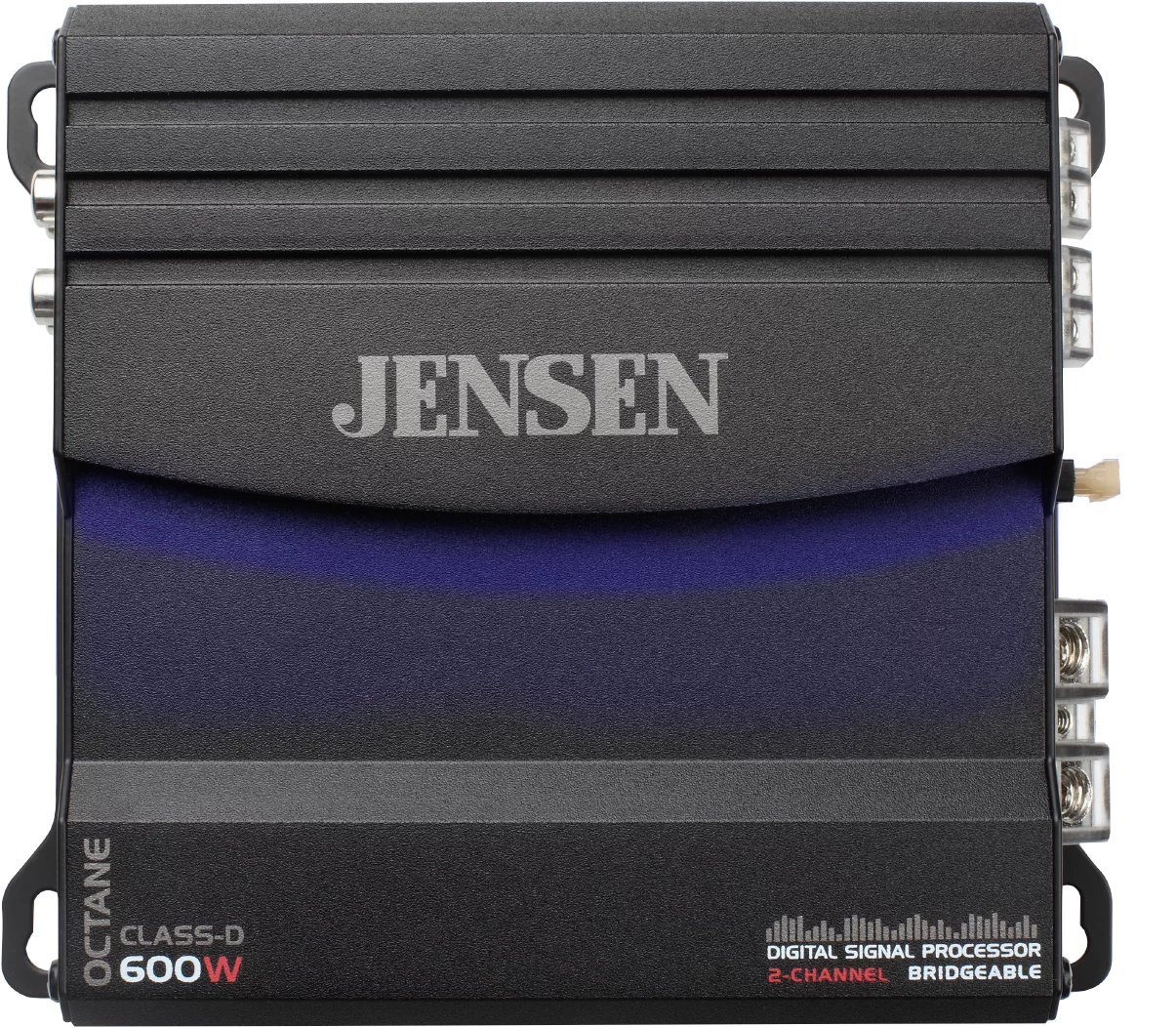 JENSEN XDA92RB Class D 2 Channel Bridgeable Amplifier with 80 Watts x 2 RMS, 600 Watts, New