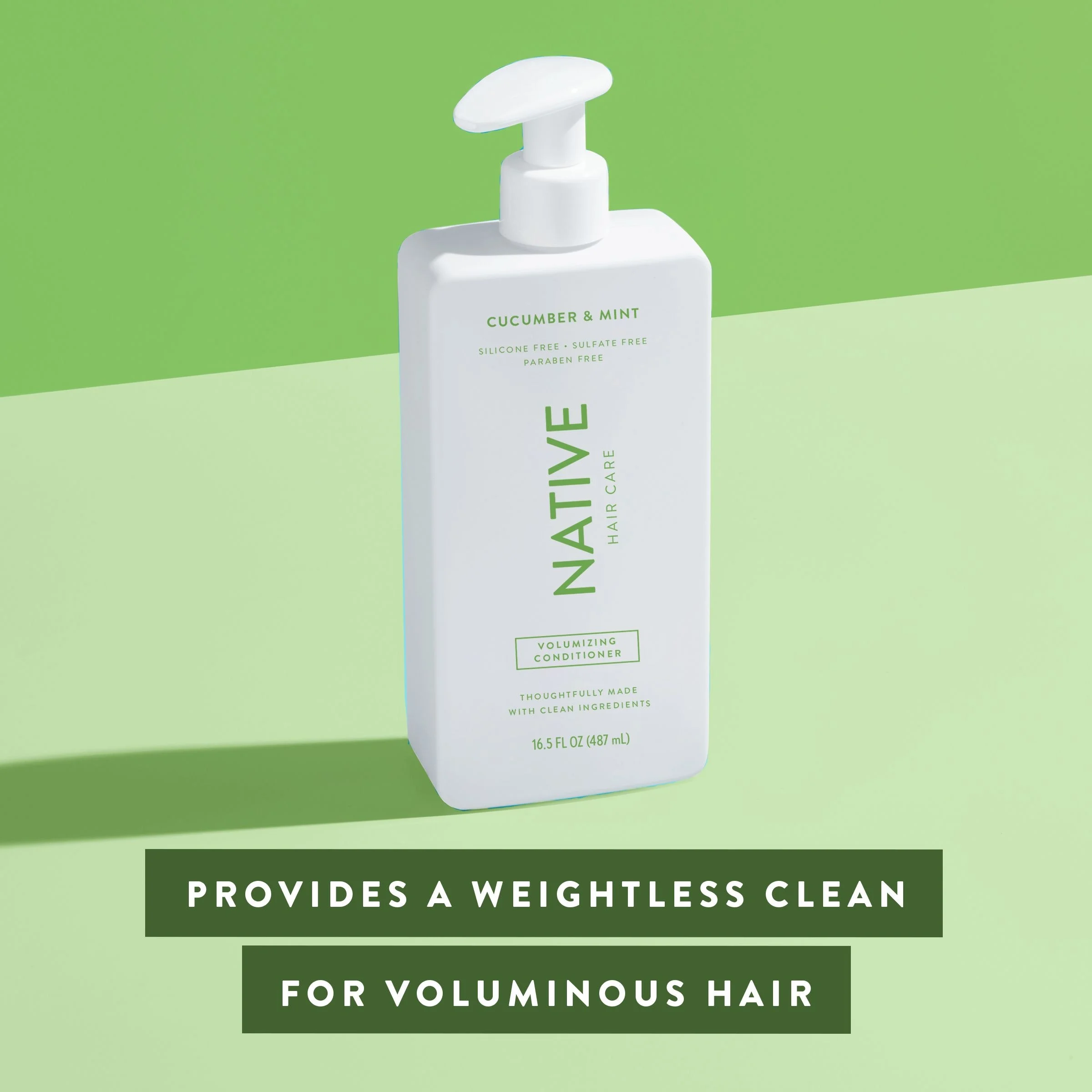 Native Volumizing Conditioner, Cucumber & Mint, Sulfate & Paraben Free, 16.5 oz