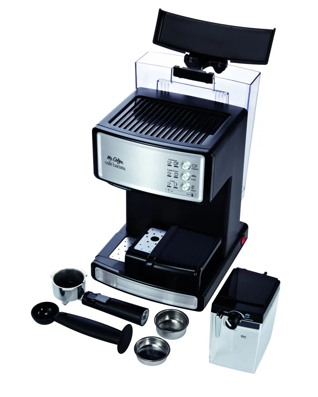 Mr. Coffee New Cafe Barista Black & Silver Premium Espresso/Latte/Cappuccino Maker