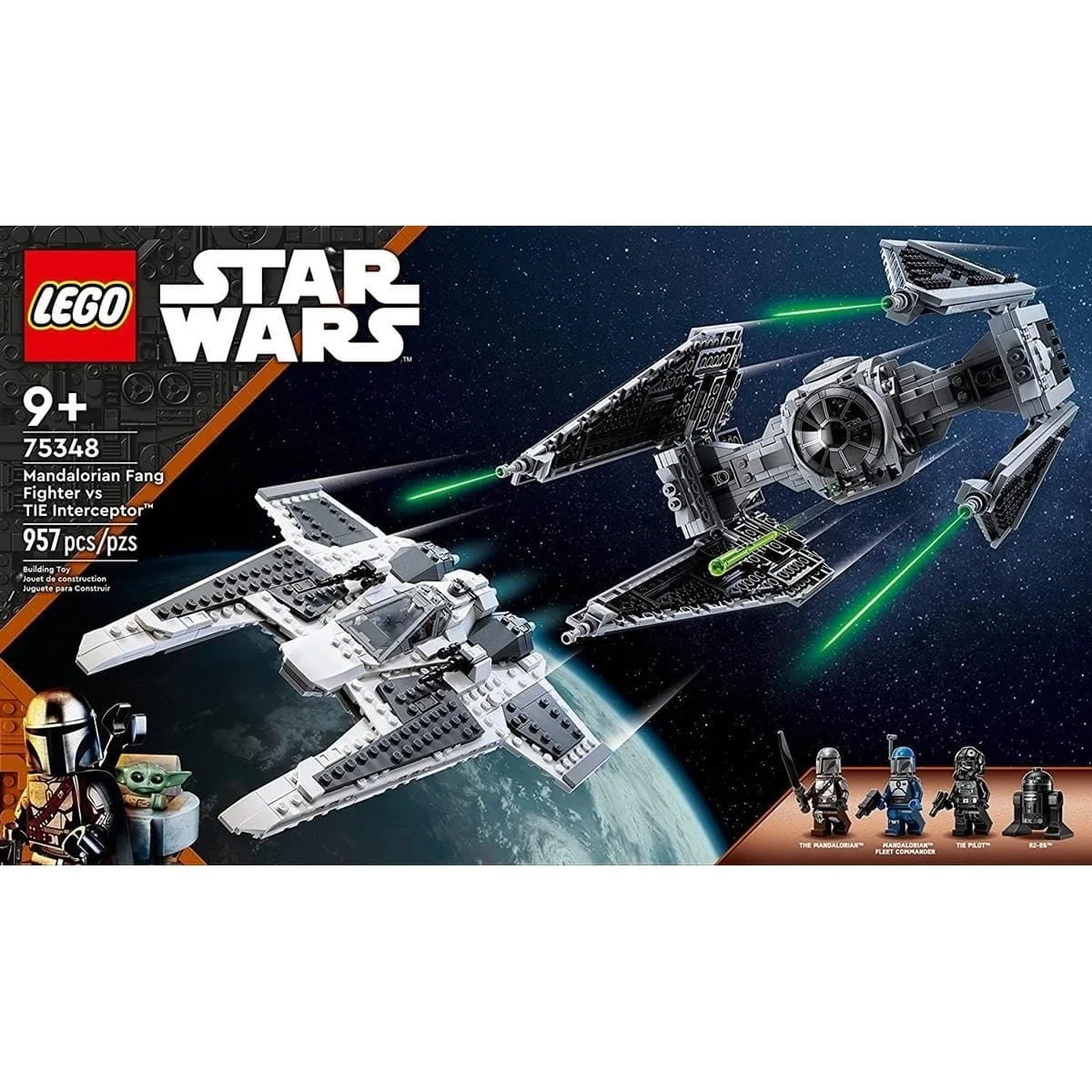 Lego Star Wars Mandalorian Fang Fighter TIE Interceptor 75348