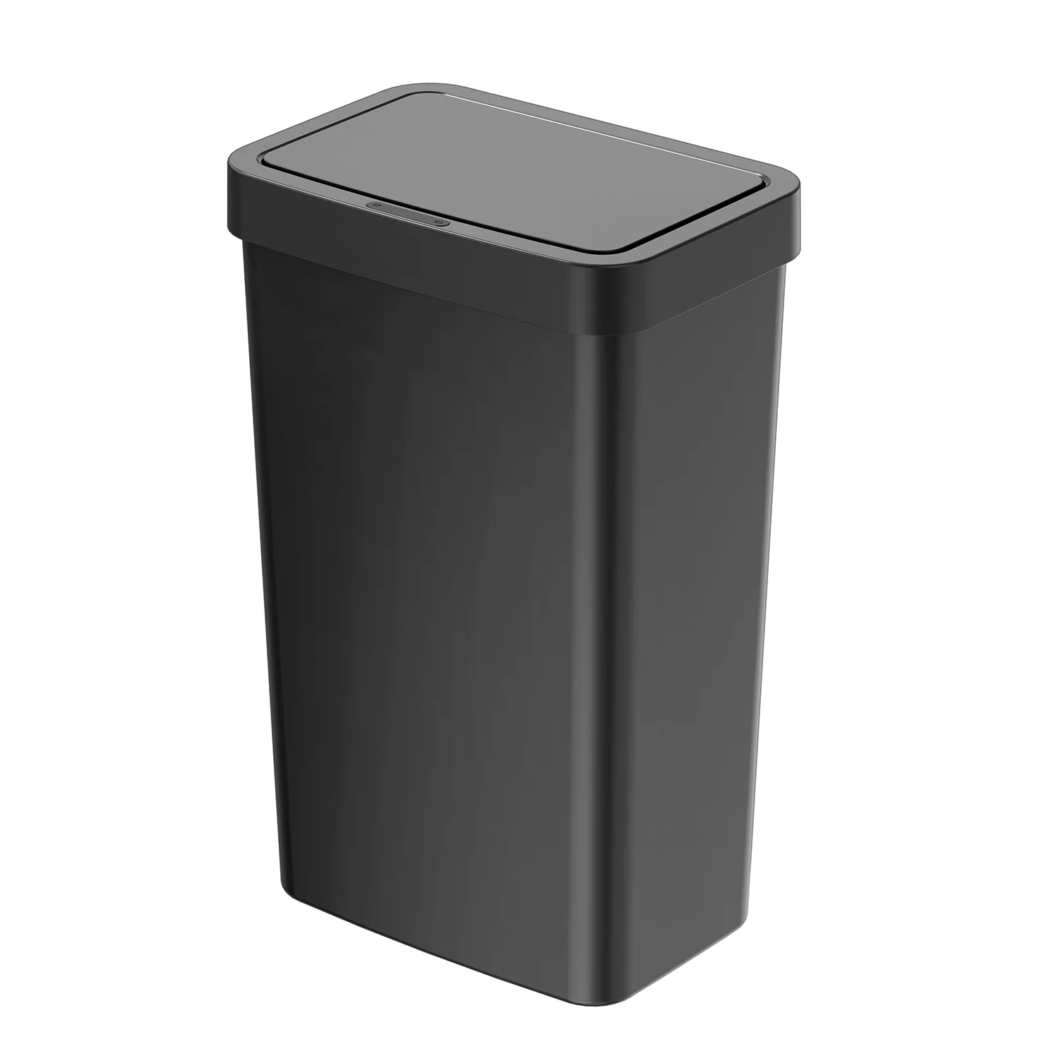 Mainstays 13.2 Gallon Trash Can, Plastic Motion Sensor Kitchen Trash Can, Black