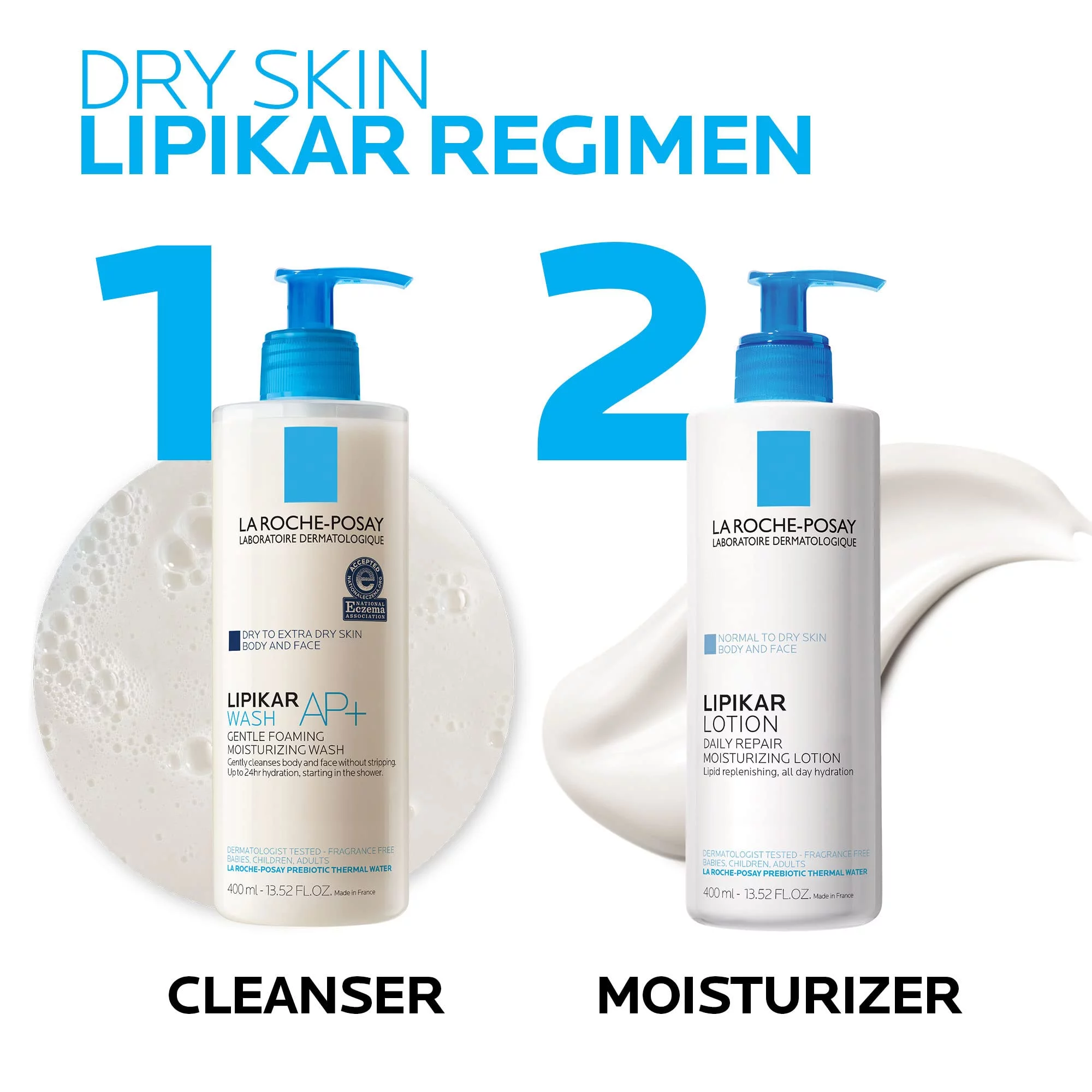 La Roche-Posay Lipikar Body Lotion for Normal-Dry Skin 13.5 FL.OZ