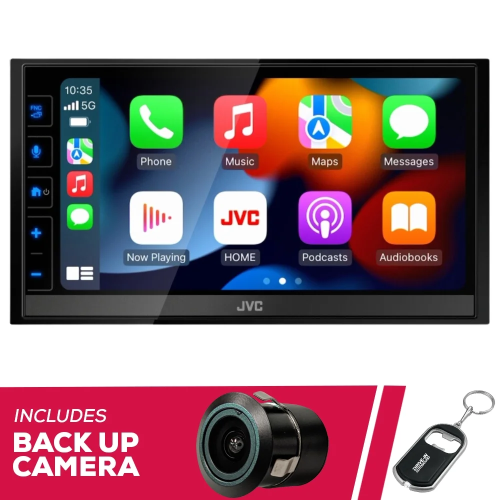 New JVC KW-M780BT 6.8″ 2-DIN Digital Multimedia Receiver with Backup Bullet Camera