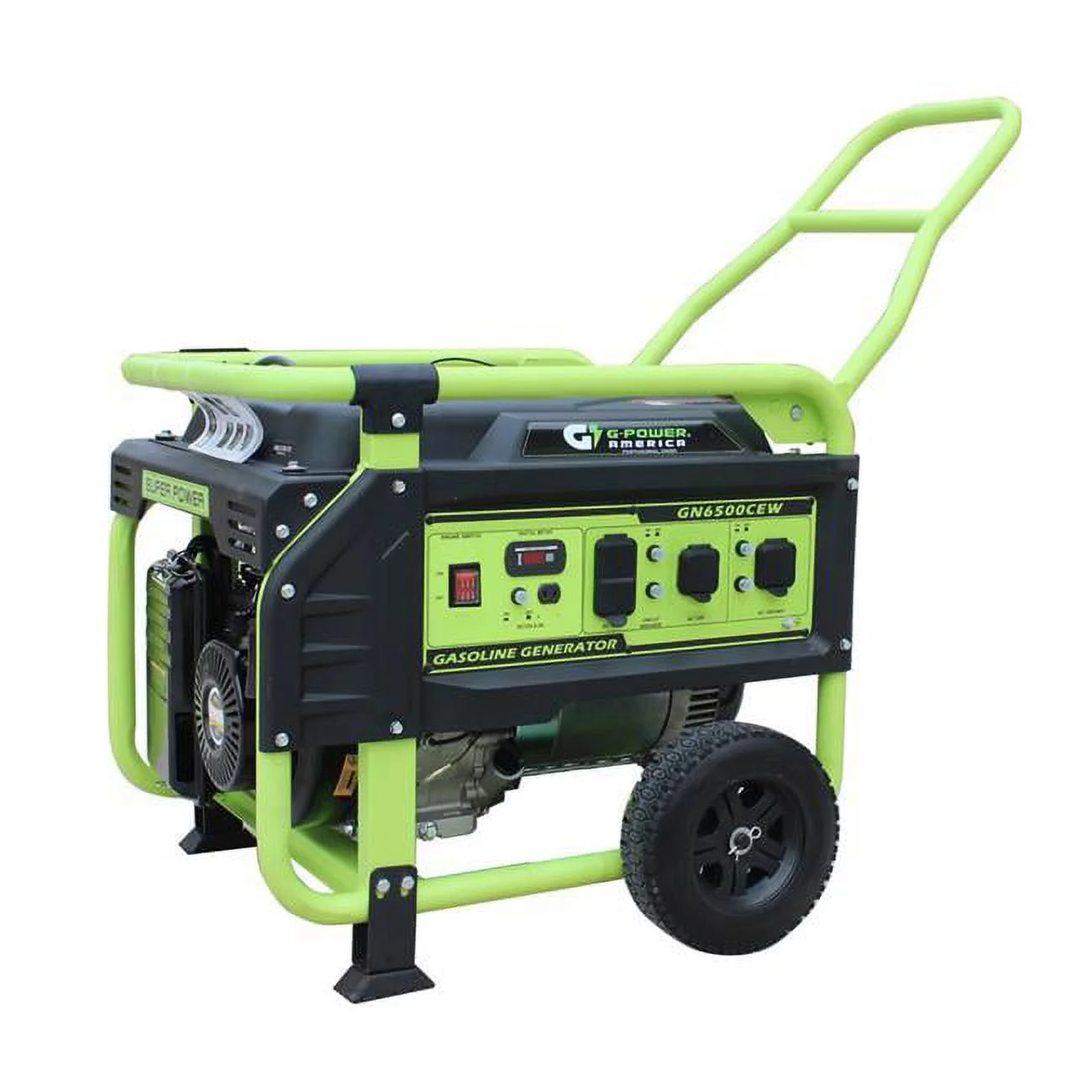 Green-Power America Atlas Series 6500/5300-Watt Gasoline Powered Recoil Start Portable Generator w/306cc 11HP Professional Engine