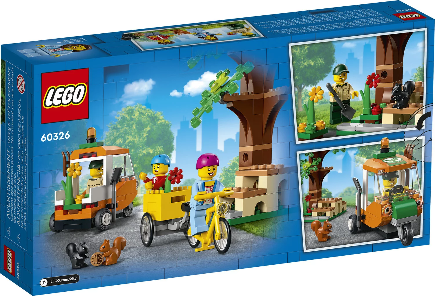 LEGO City Picnic in the Park 60326 Building Kit for Kids Aged 5 and Up; Includes 3 Minifigures and 2 Squirrel Figures (147 Pieces)