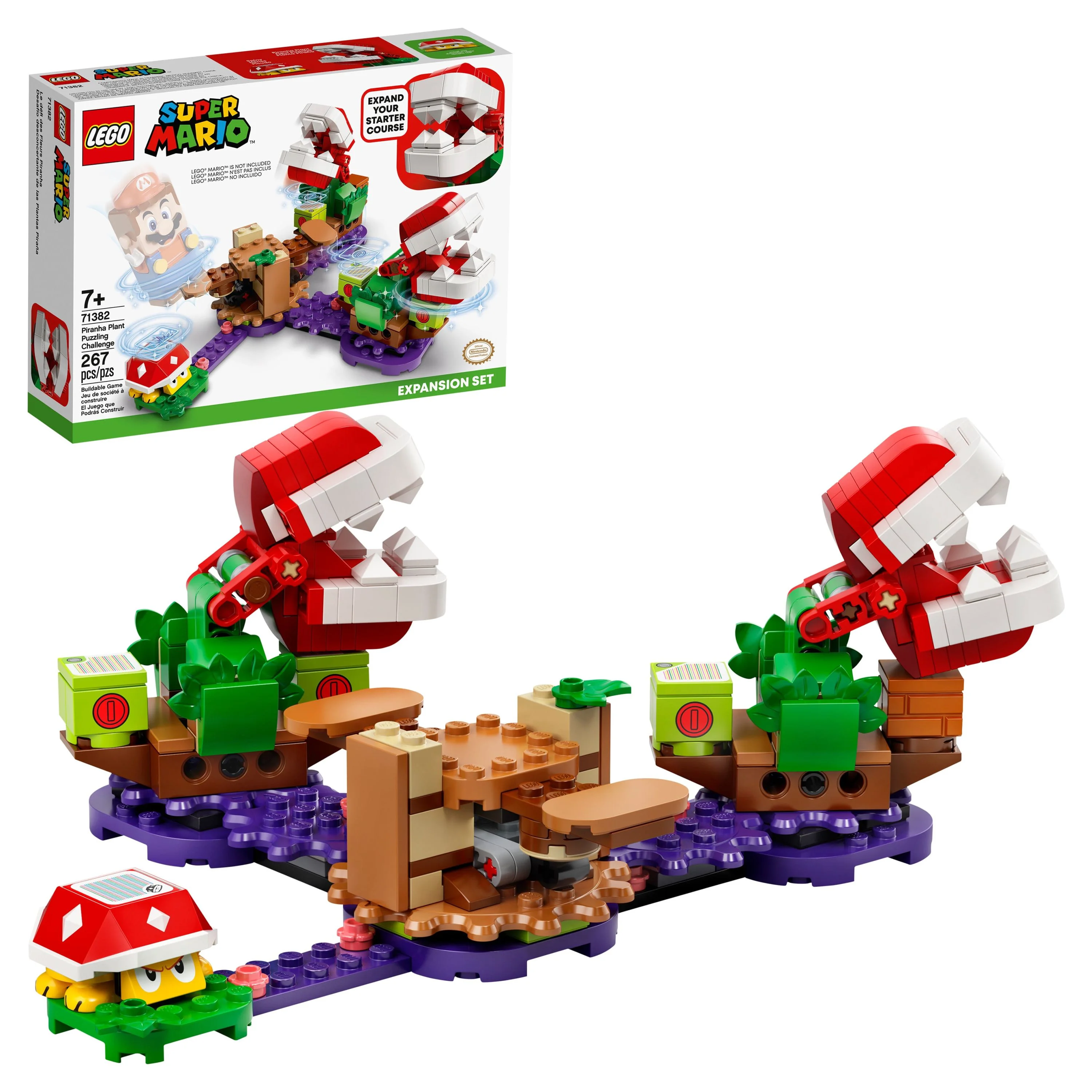 LEGO Piranha Plant Puzzling Challenge Expansion 71382 Building Set (267 Pieces)