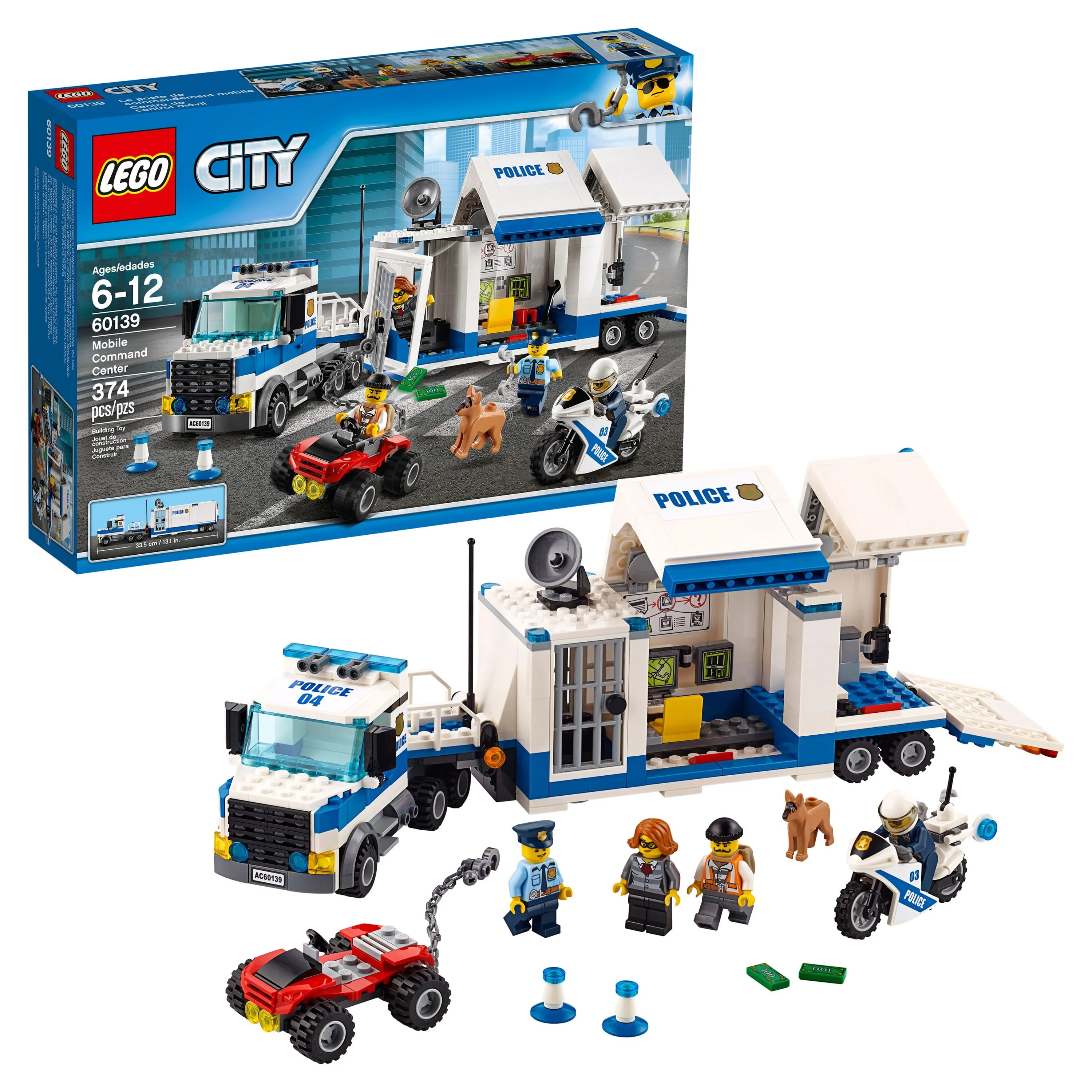 LEGO City Police Mobile Command Center 60139 (374 Pieces)