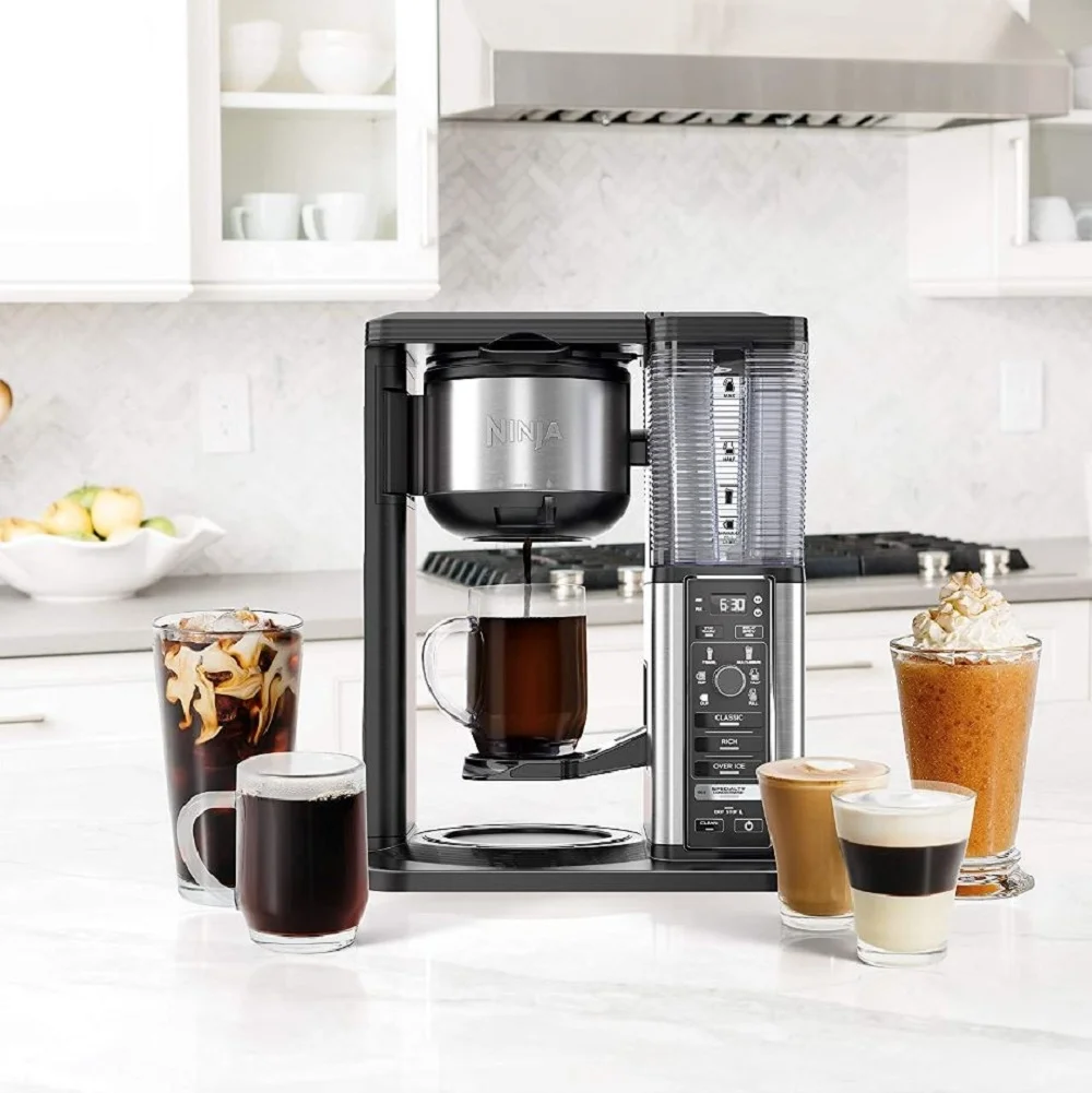 Ninja Specialty Coffee Maker With Fold-Away Frother And Glass Carafe CM405A [New Open Box]