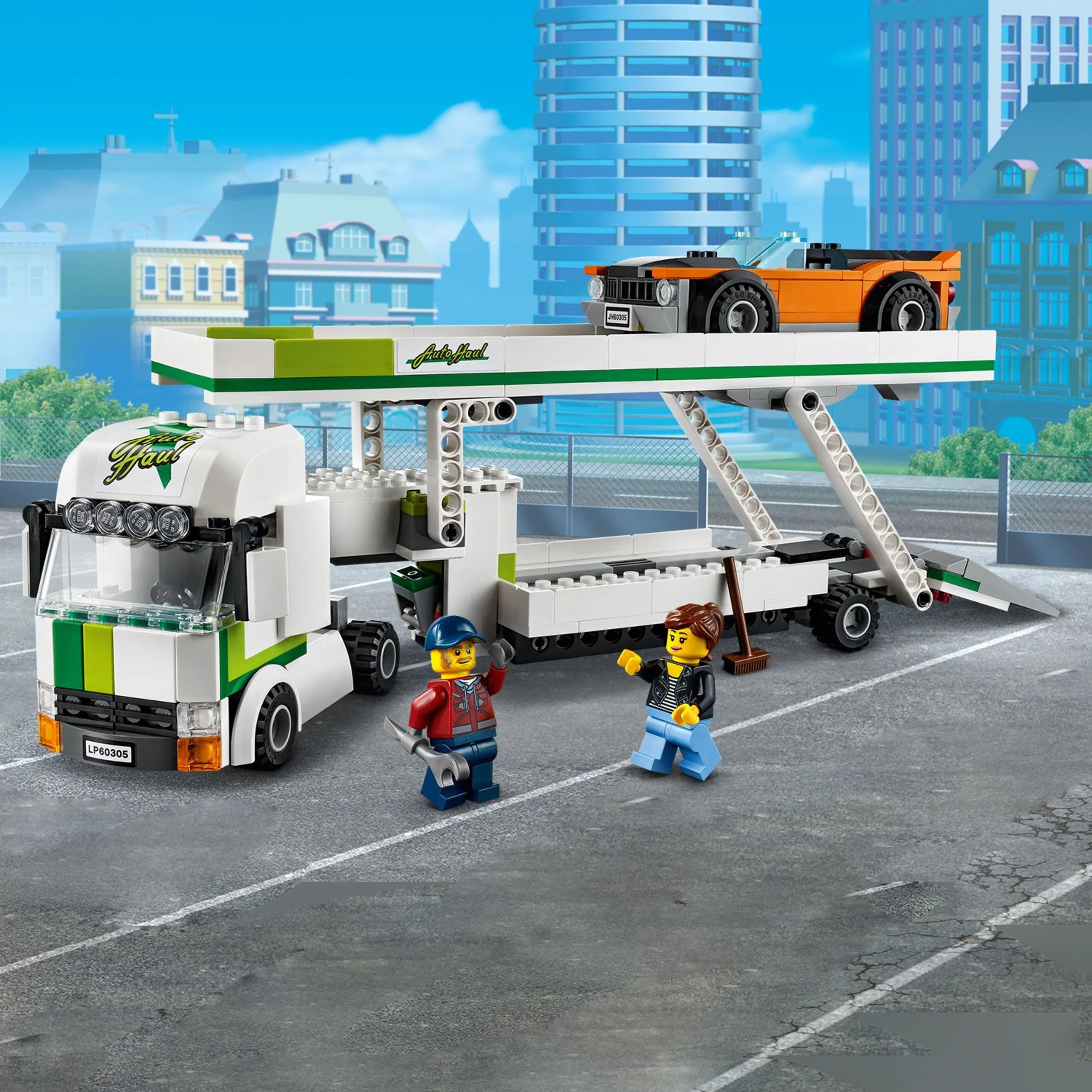 LEGO City Car Transporter 60305 Building Toy Playset for Kids (342 Pieces)