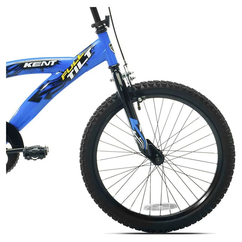 Kent 20″ Full Tilt Kids Steel BMX Bike with Steel Rims & Freestyle Tires, Blue