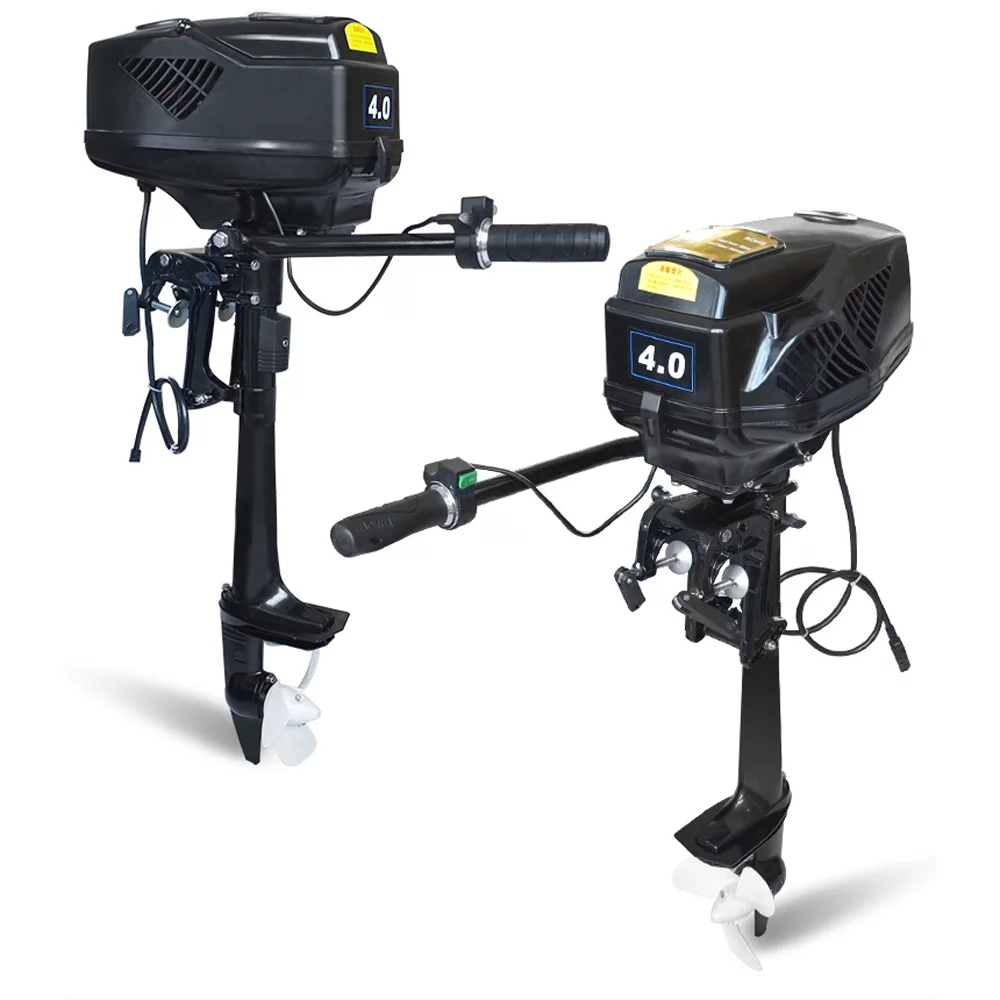 Intbuying 4HP 48V Electric Outboard Trolling Motor Fishing Boat Engine 1000W Brushless Motor