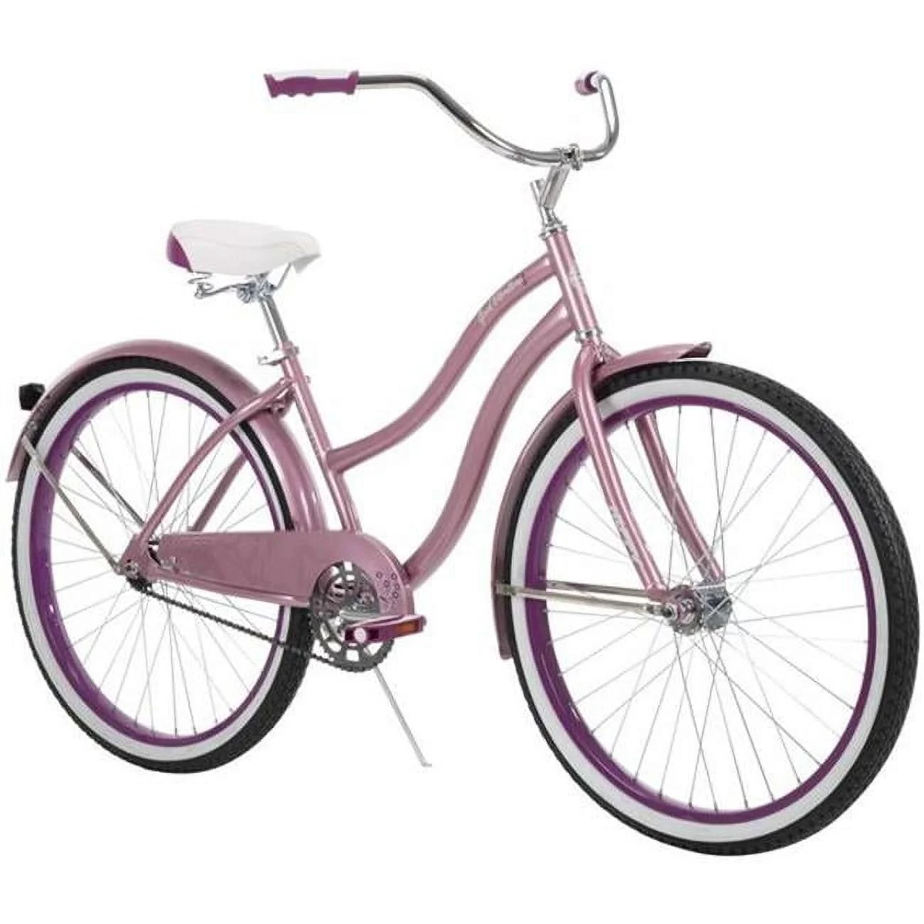 Huffy 26630 26 in. Good Vibrations Womens Cruiser Bike, Pink – One Size