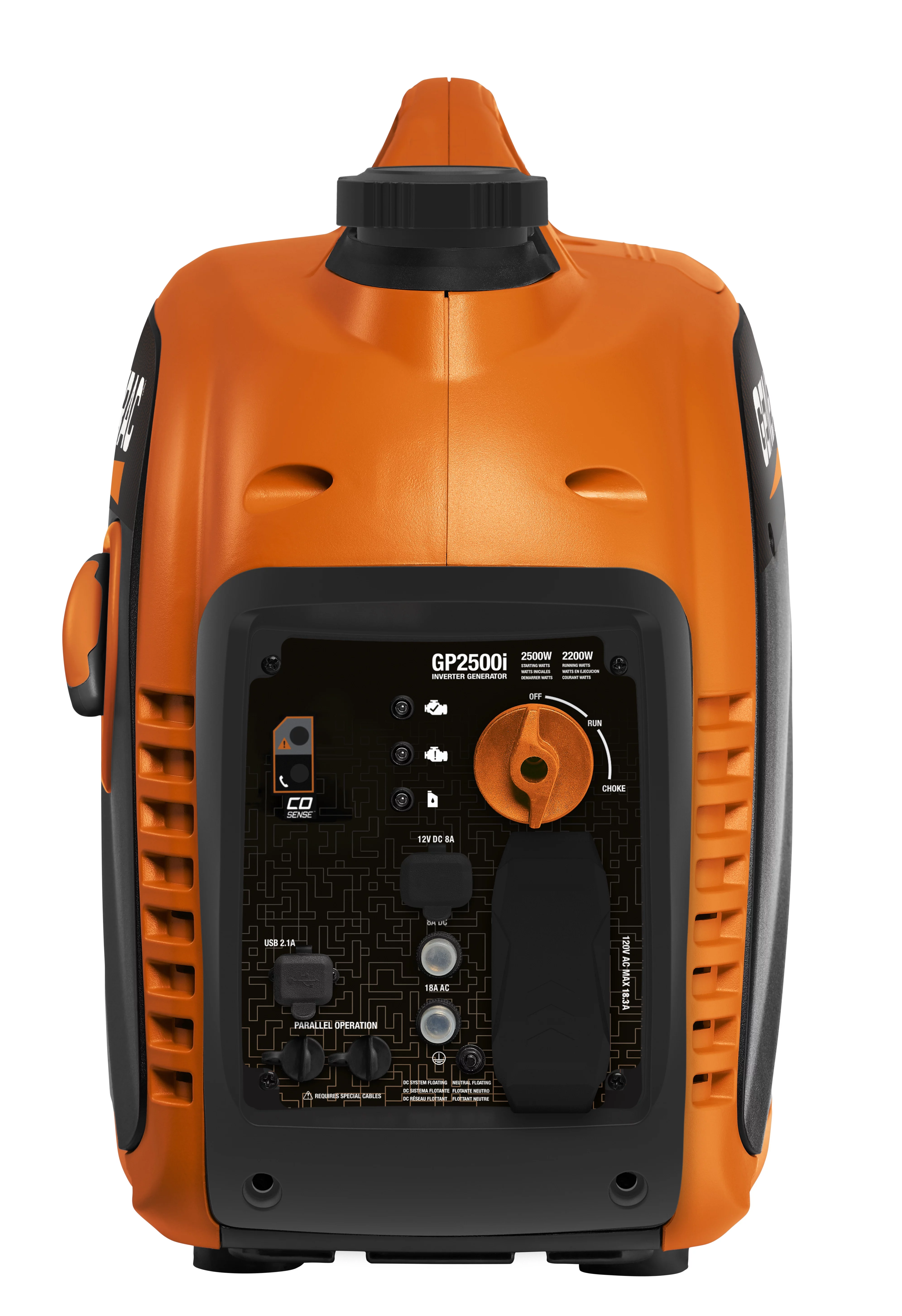 Generac 8251 GP2500i 2500 Watt Gas Powered Portable Inverter Generator with COSense – 50 ST