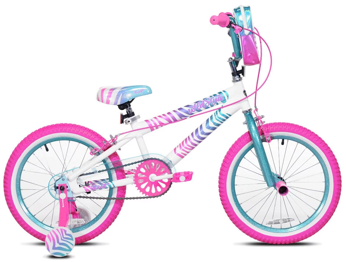 Kent 18″ Wildstyle Girl’s Child Bike, White