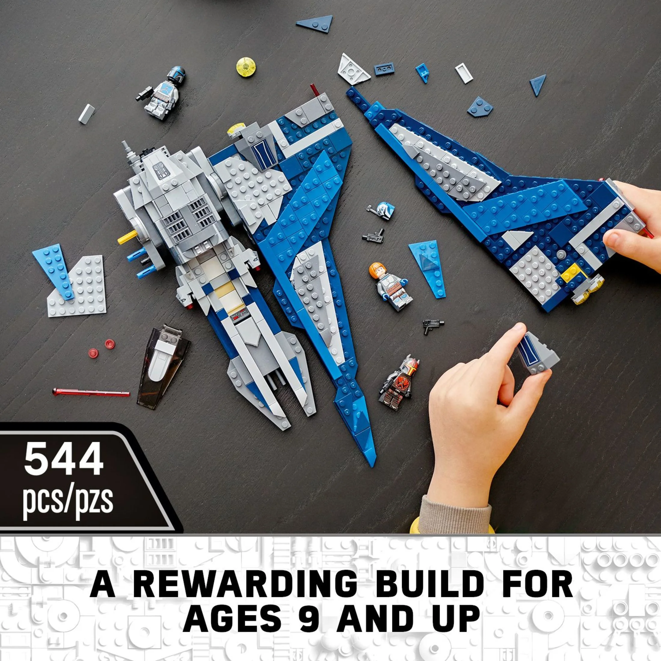 LEGO Star Wars Mandalorian Starfighter 75316 Building Toy Set (544 Pieces)