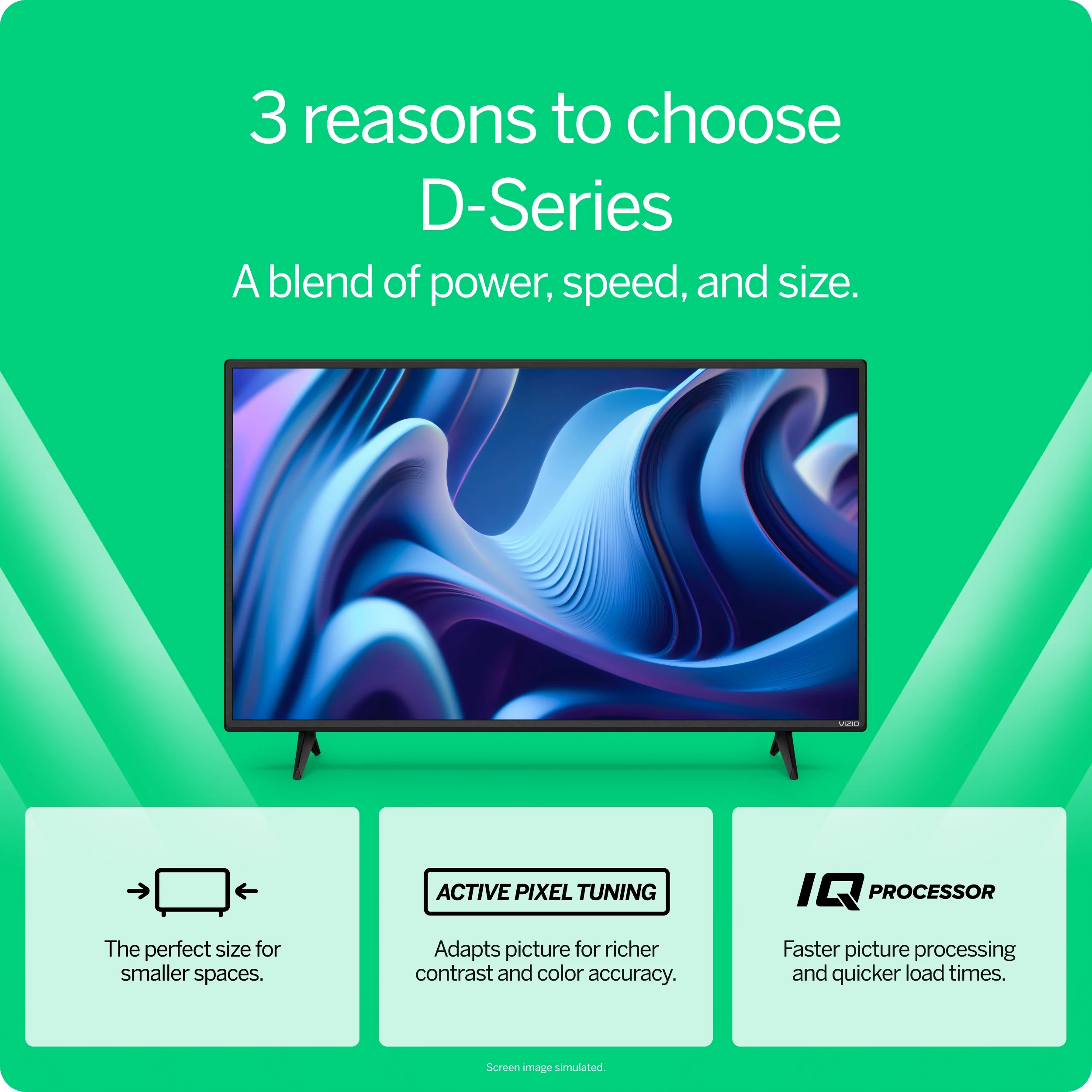 VIZIO 32″ Class D-Series HD Smart TV D32h-J09