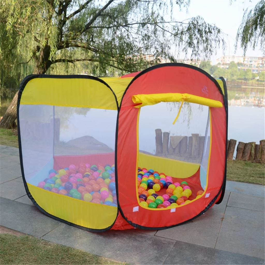 Artrylin Ball Pit Play Tent for Kids – 6-Sided Ball Pit for Kids Toddlers and Baby – Fill with Plastic Balls or Use as an Indoor / Outdoor Children Playhouse Tent