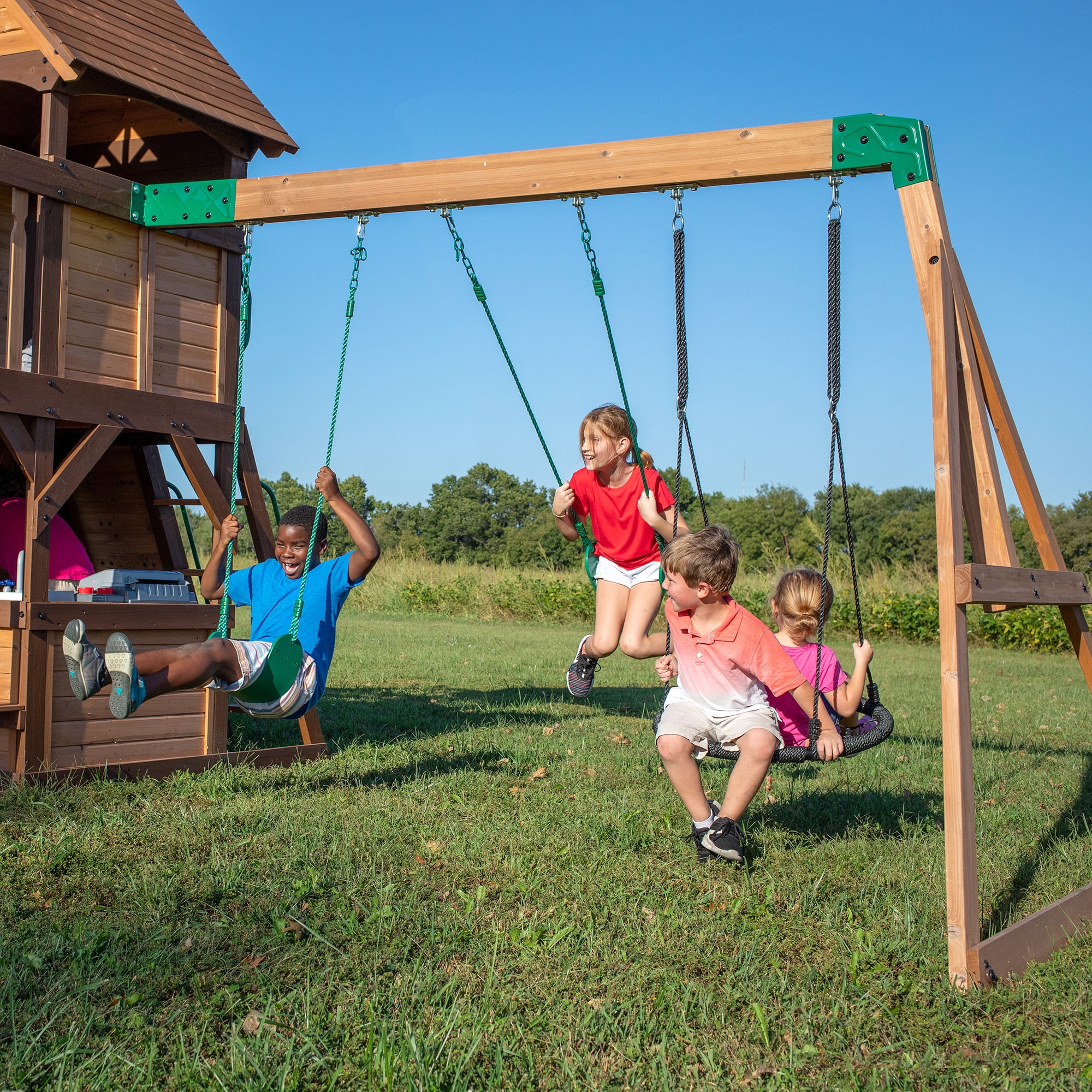 Backyard Discovery Cedar Cove Swing Set