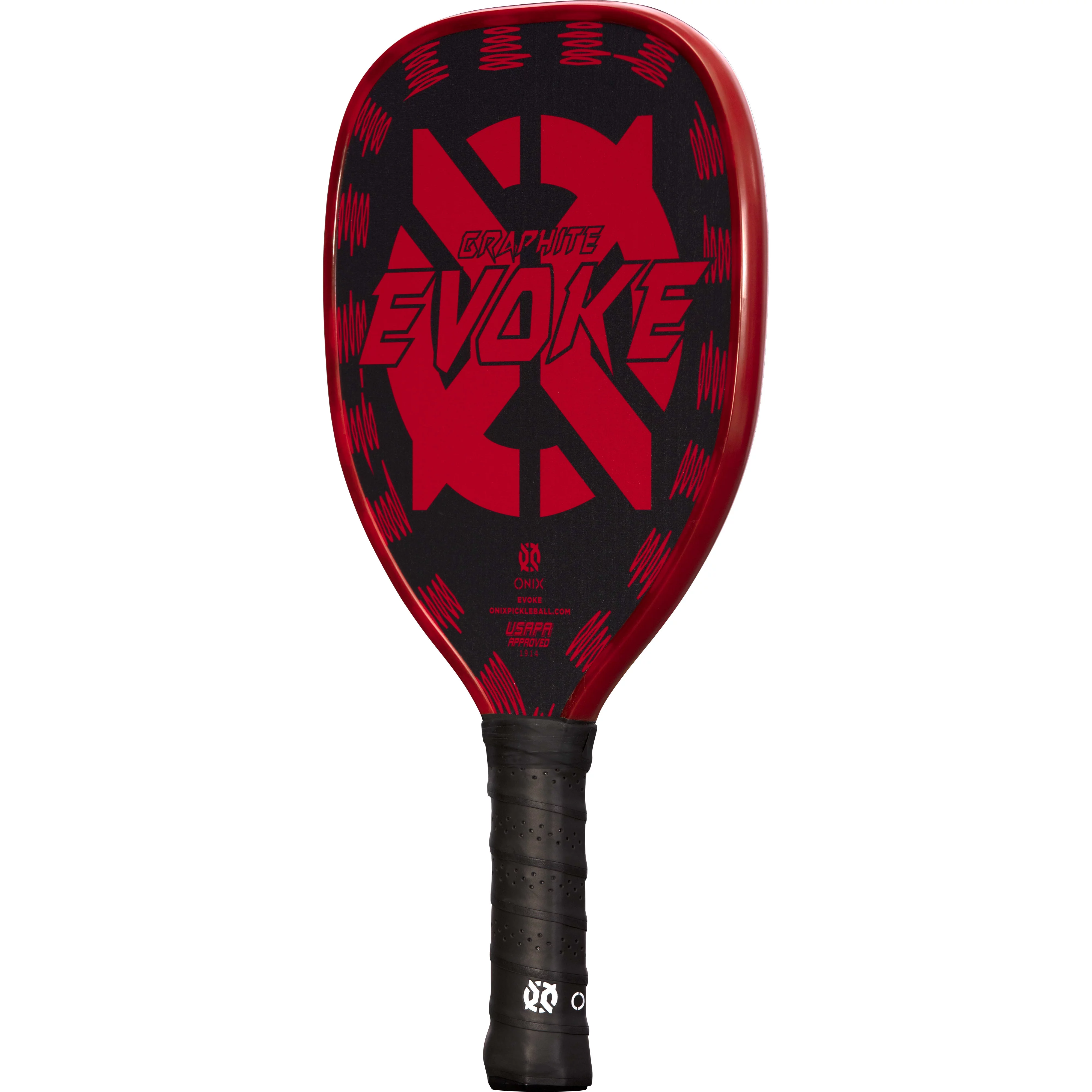 Onix Graphite Evoke Teardrop Pickleball Paddle, Red