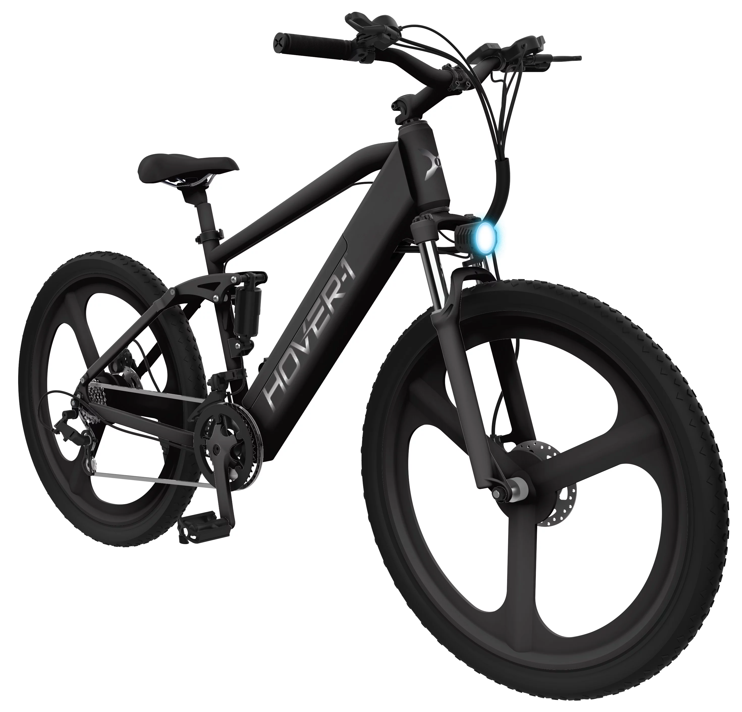 Hover-1 Black Instinct Electric Bicycle with 350W Motor, 15 mph Max Speed, 26?? Tires, and 40 Miles of Range, UL2849 certified