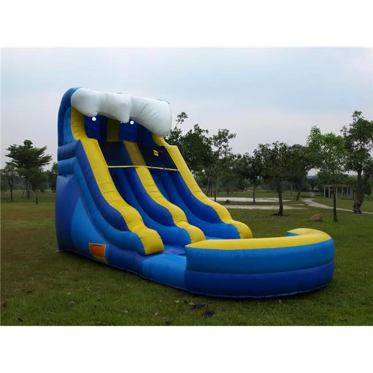 Commercial Grade PVC Vinyl Inflatable Water Slide 12ft Tsunami with 1HP Blower