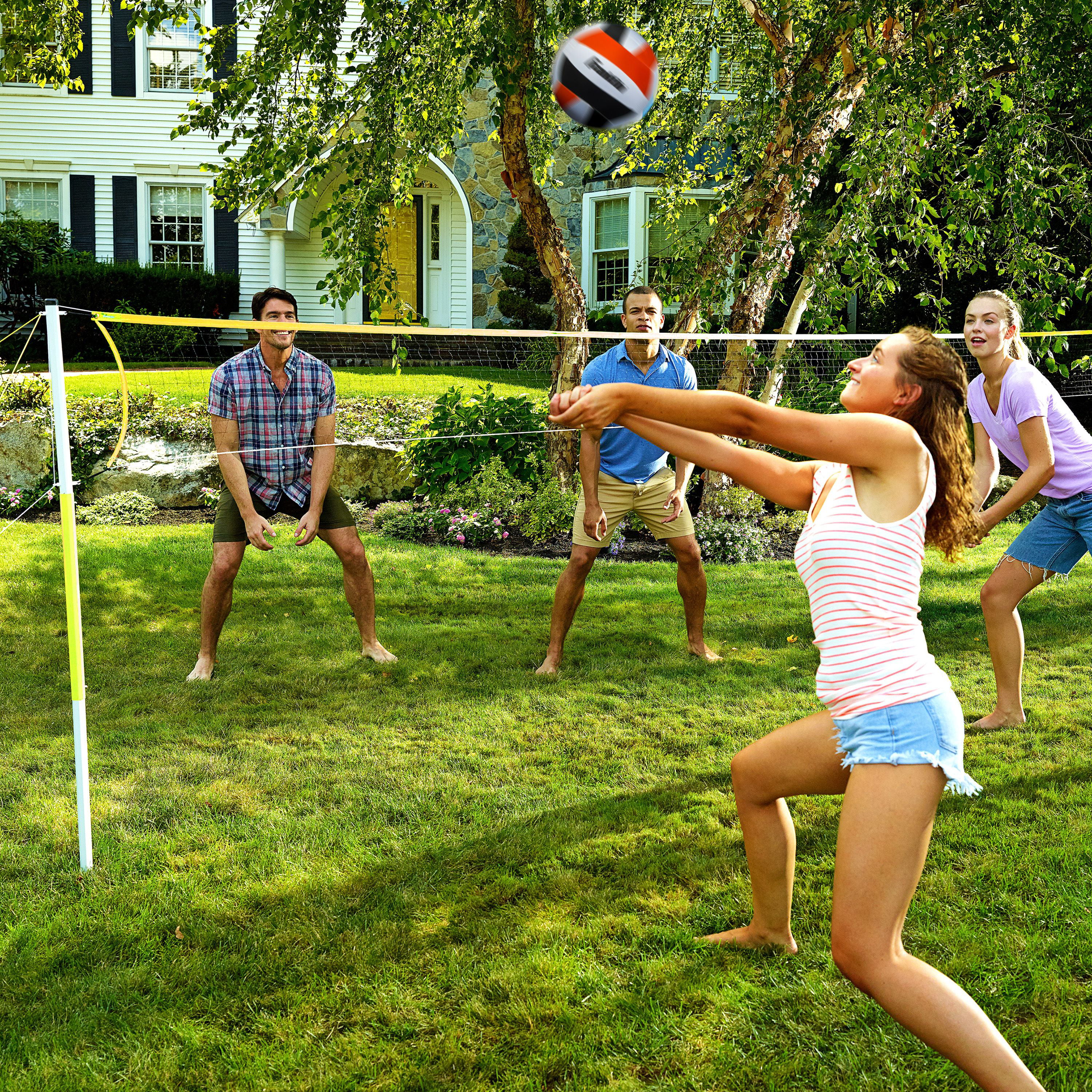 Franklin Sports Volleyball Net Set – Backyard Volleyball Set – Family