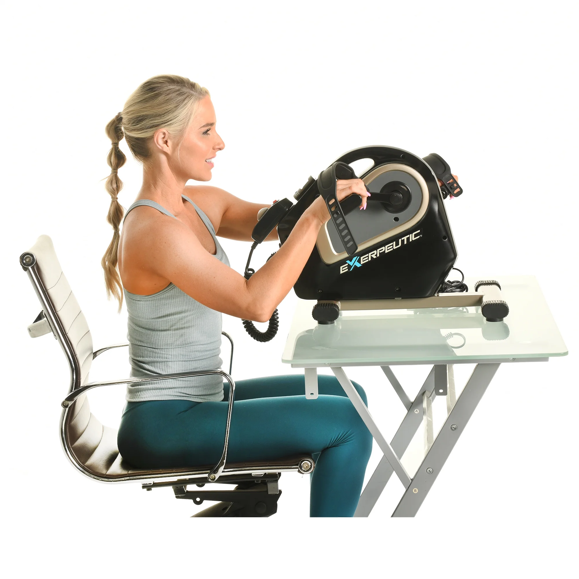 Exerpeutic 2000M Motorized Electric Legs and Arms Pedal Exerciser Exercise Bike