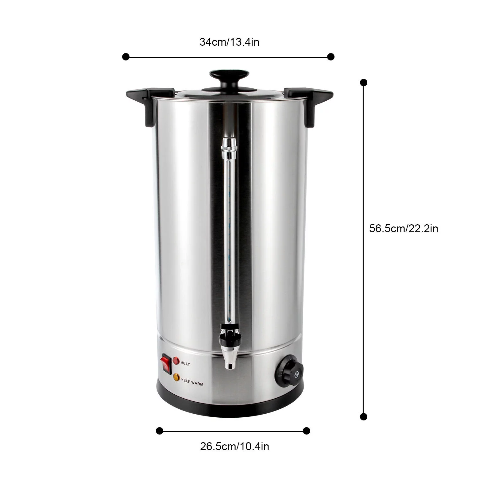 DENEST 25L/6.6gal Premium Commercial Coffee Machine Large Stainless Steel Coffee Maker