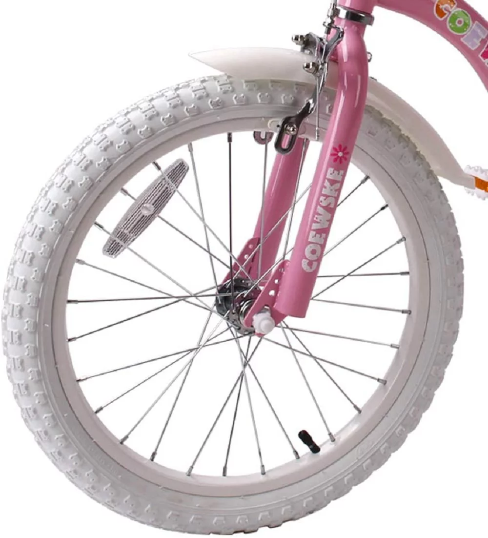 Coewske 14 inch Kids Bicycle Princess Style Children Boys Girls Bike with Training Wheels, Pink