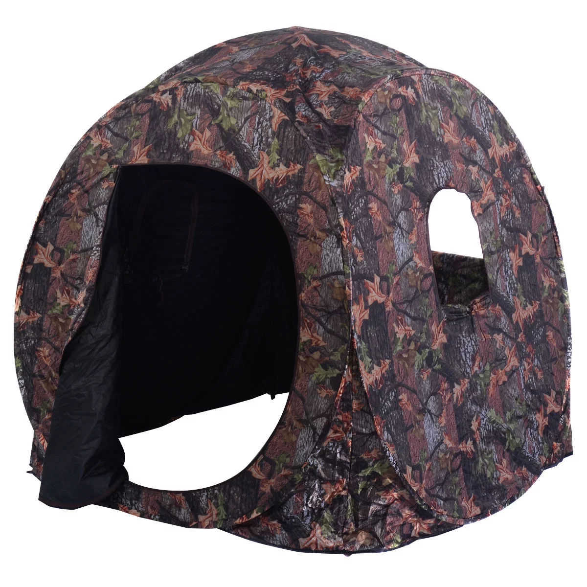 Costway Portable Hunting Blind Pop Up Ground Camo Weather Resistant Hunting Enclosure