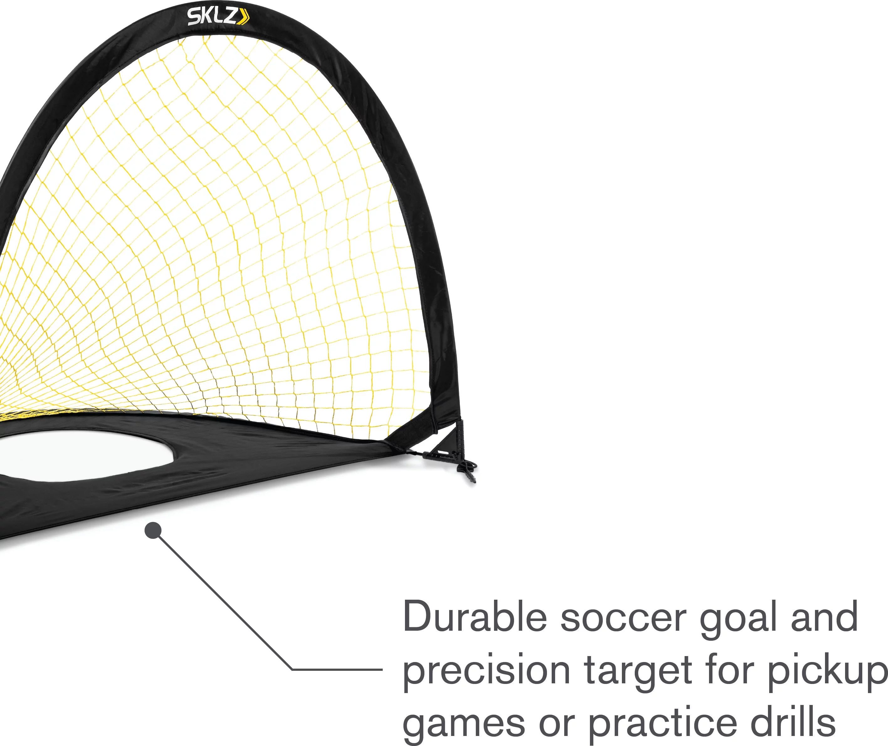 SKLZ Precision Two-Sided Pop-up Soccer Goal and Practice Target, 6’x4′