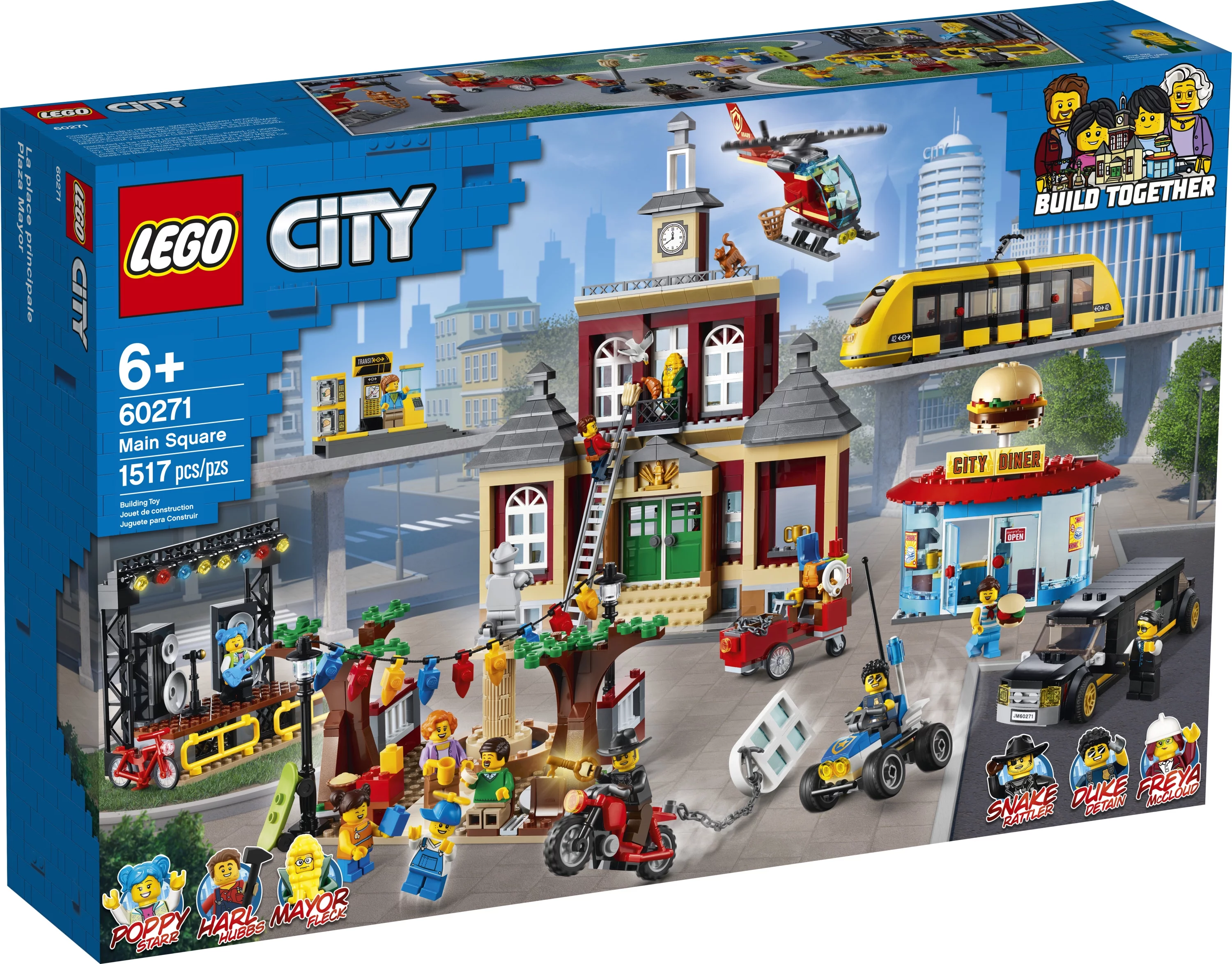 LEGO City Main Square 60271 Cool Building Toy for Kids (1,517 Pieces)