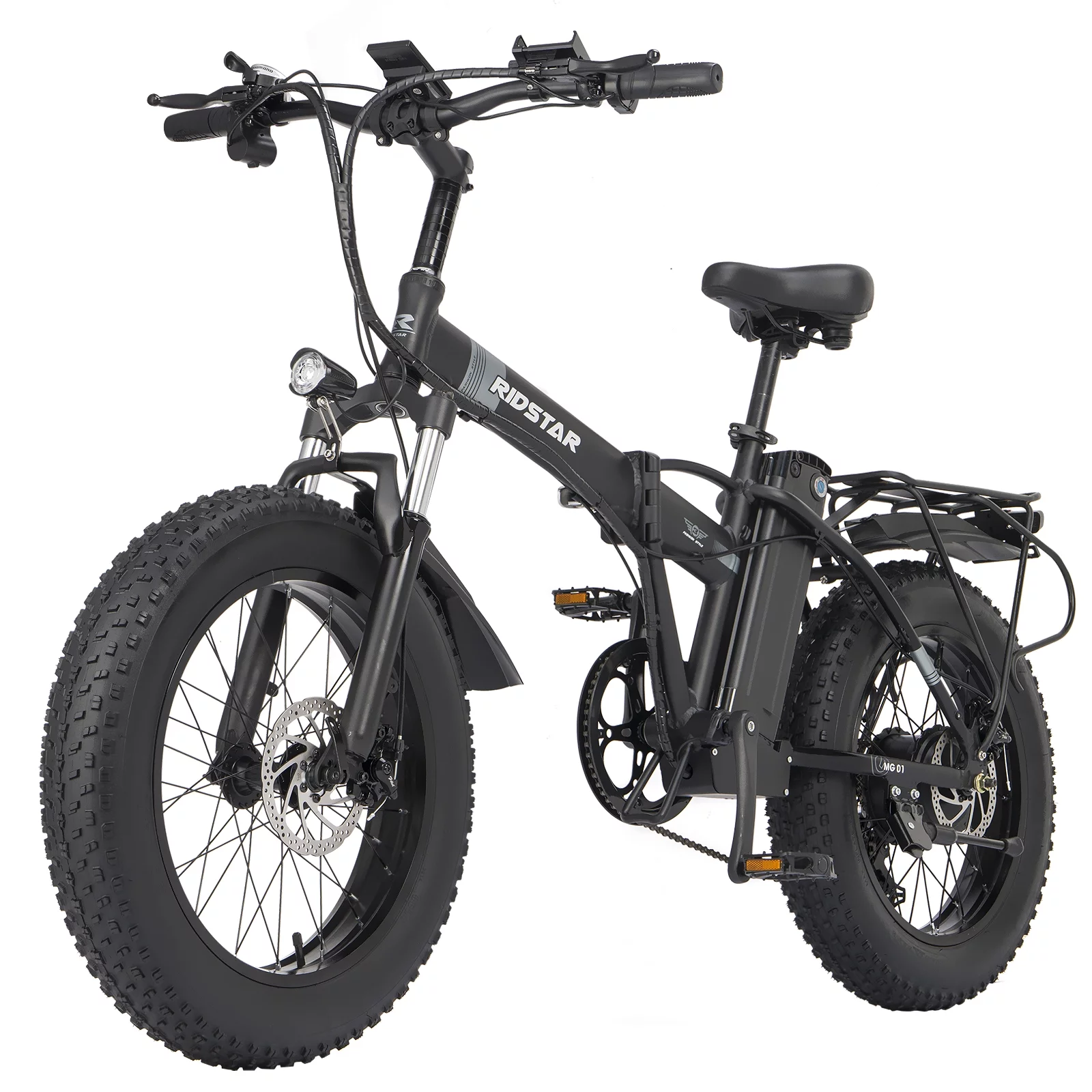 Electric Bike 20″ Fat Tire Ebike 750W 48V 14AH Mountain Cycling 19.8MPH Foldable Ebikes