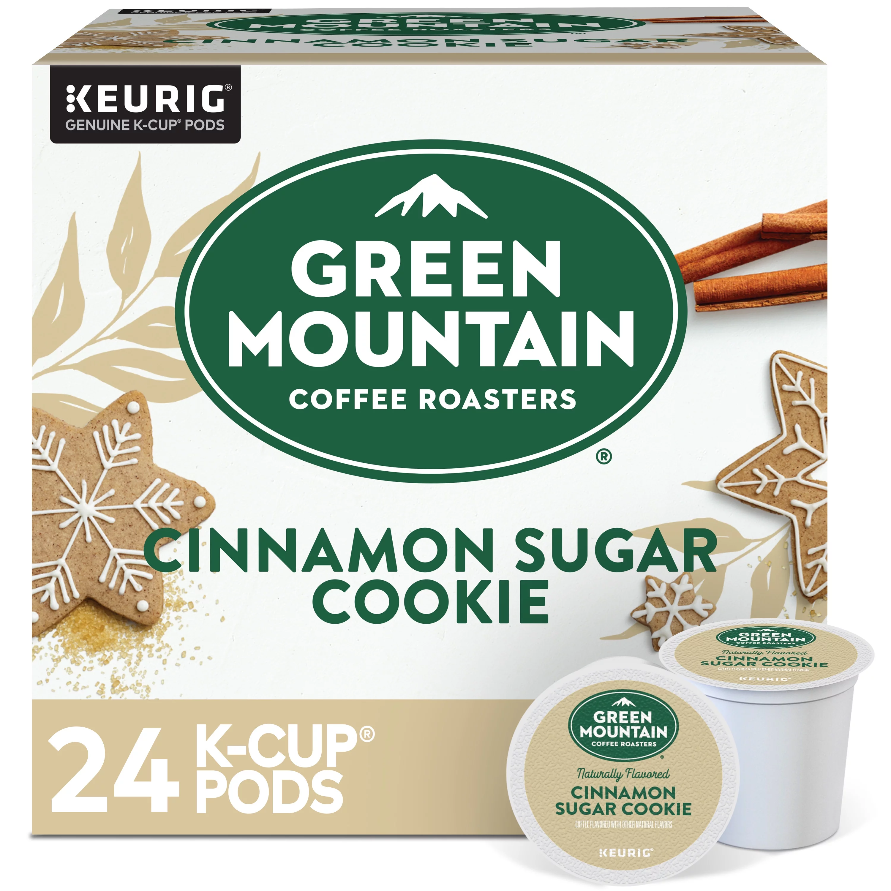 Green Mountain Coffee Roasters, Cinnamon Sugar Cookie Light Roast K-Cup Coffee Pods, 24 Count