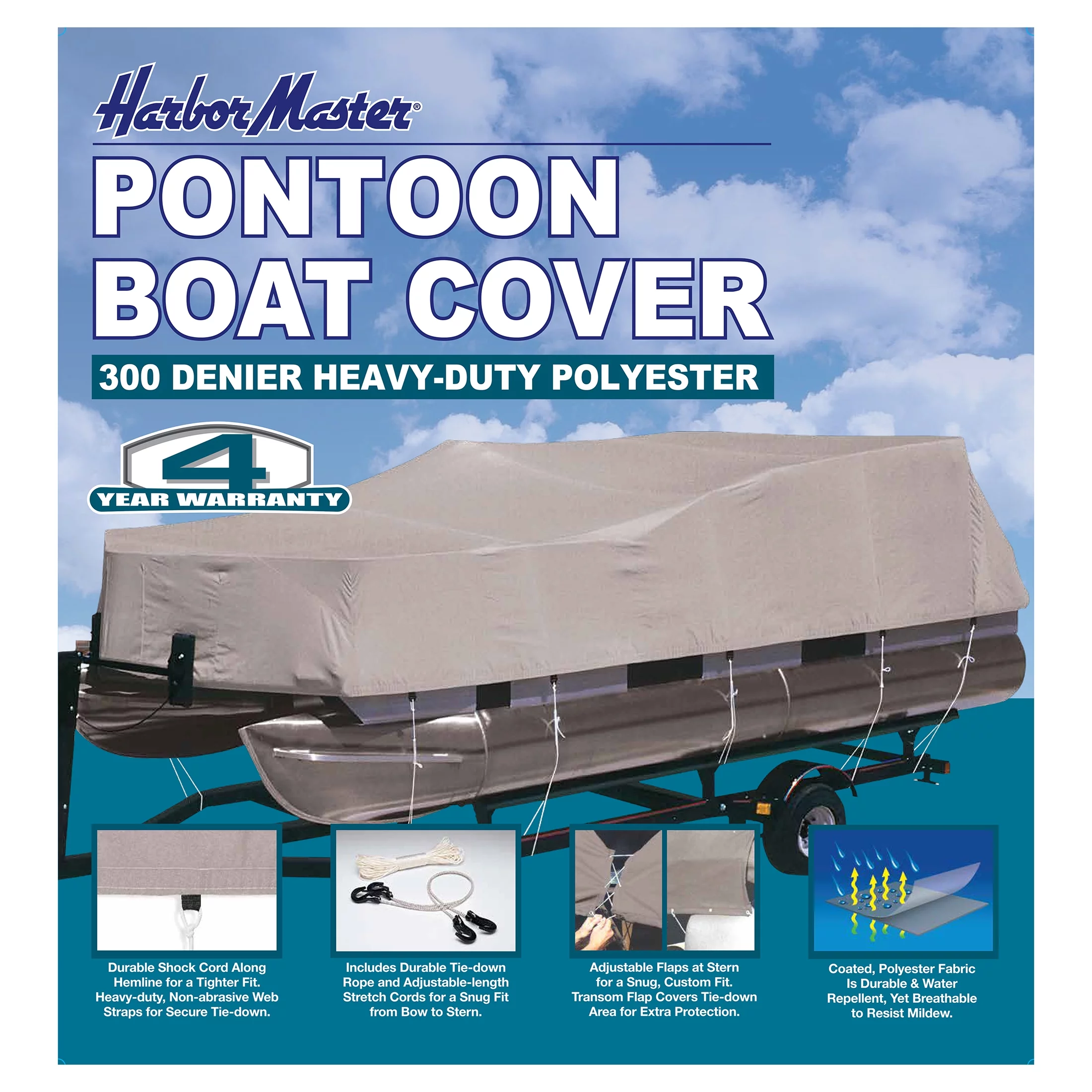 Harbor Master Pontoon Boat Cover